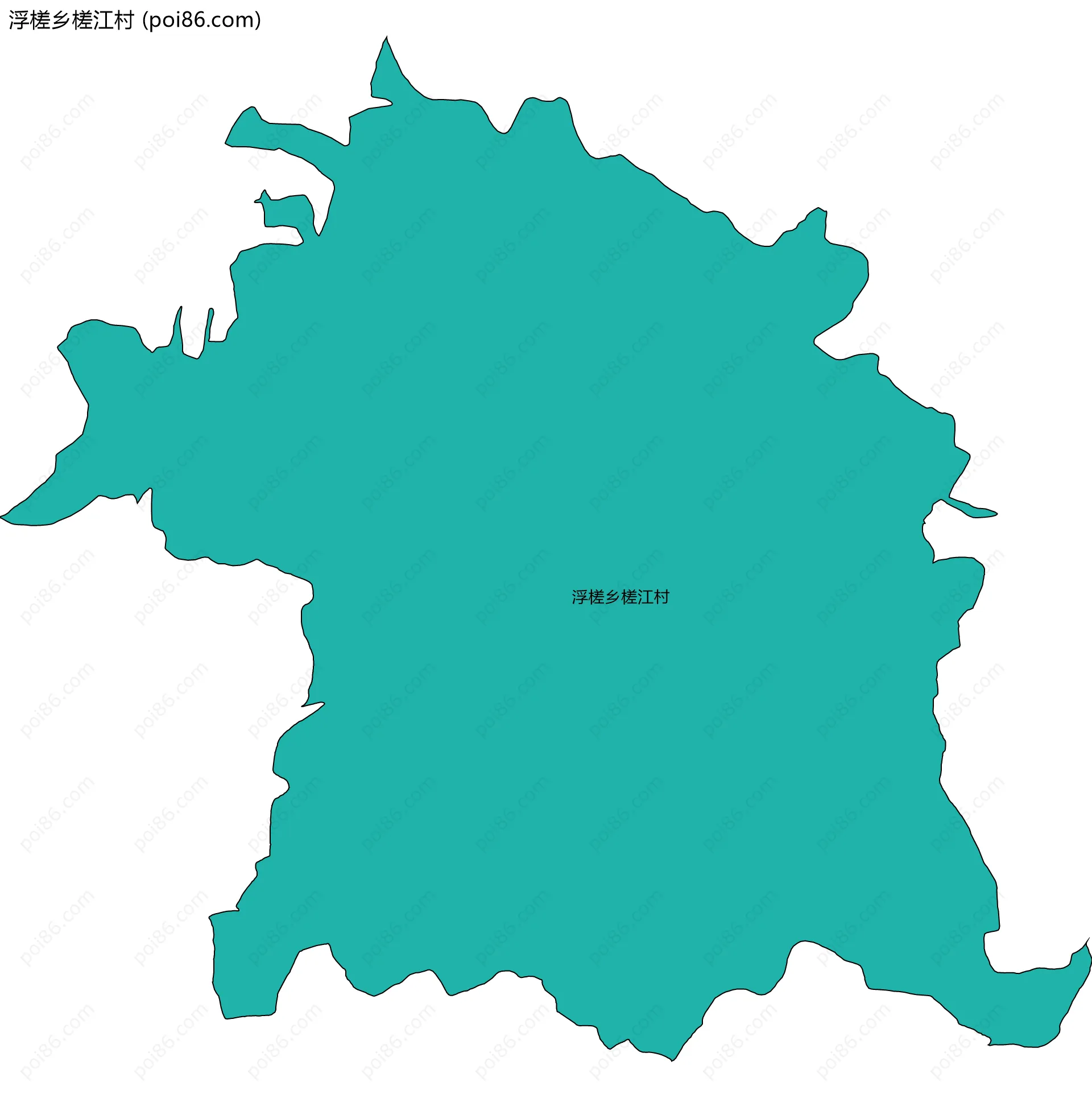 浮槎乡槎江村边界地图