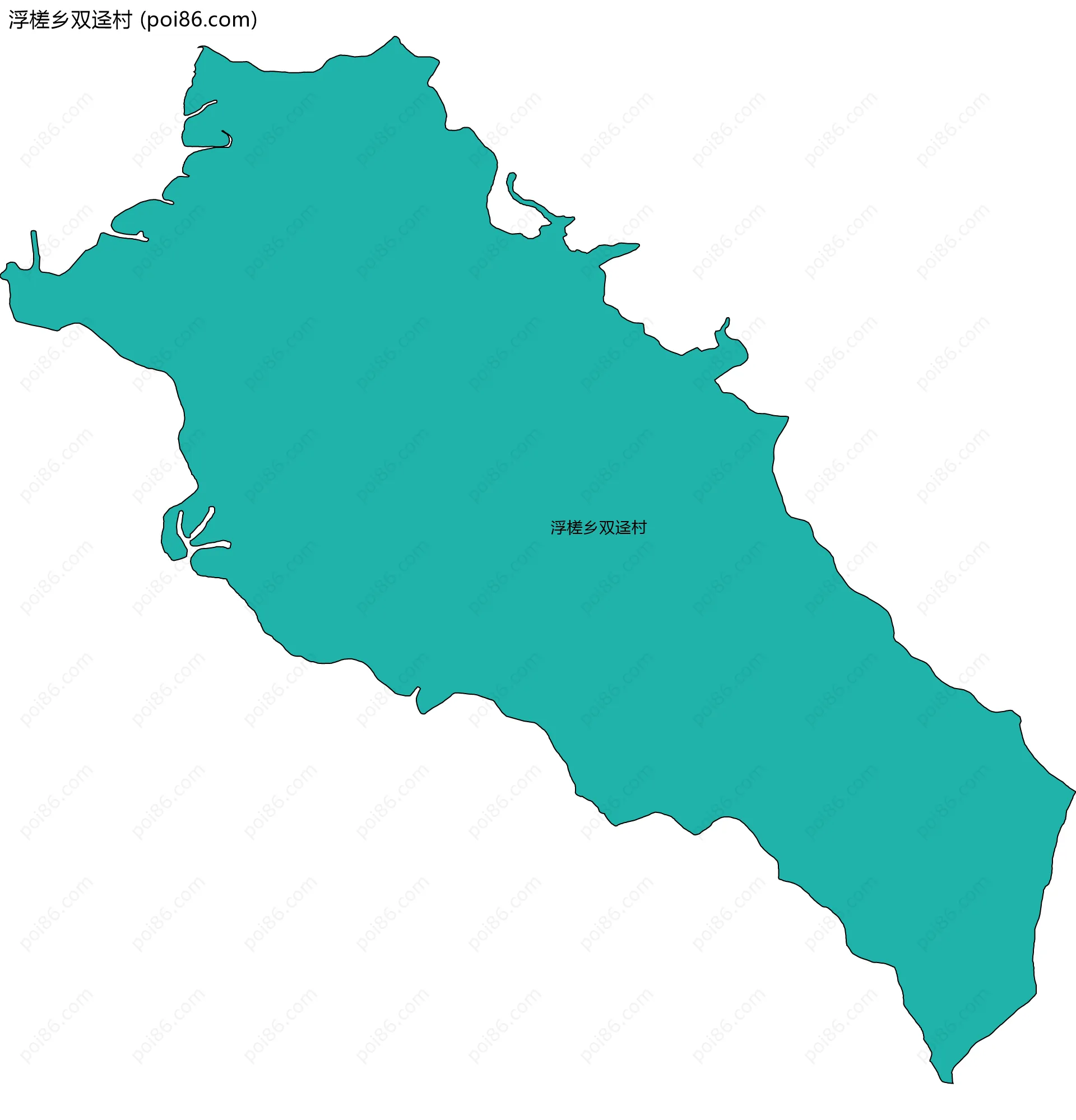 浮槎乡双迳村边界地图