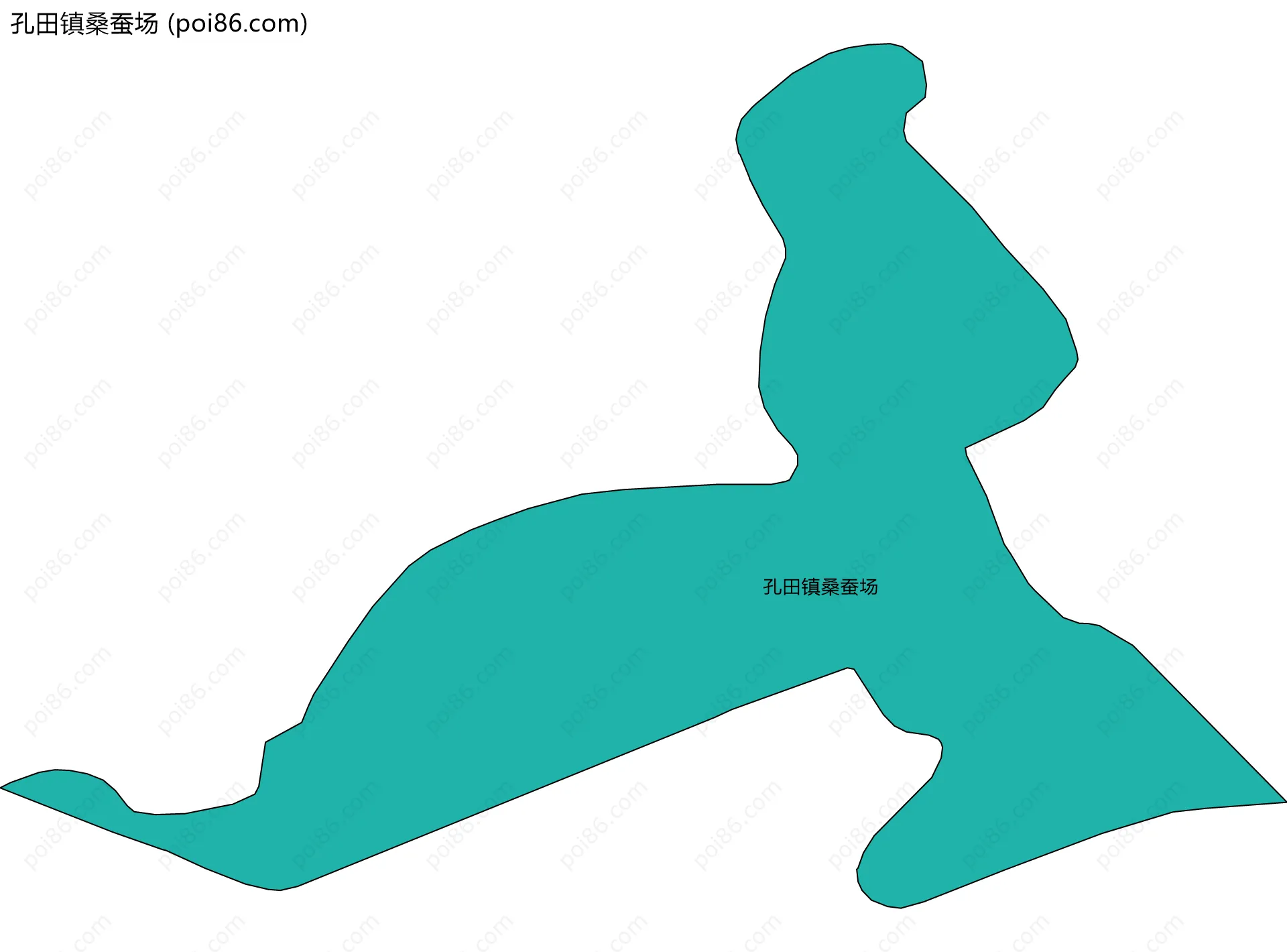 孔田镇桑蚕场边界地图