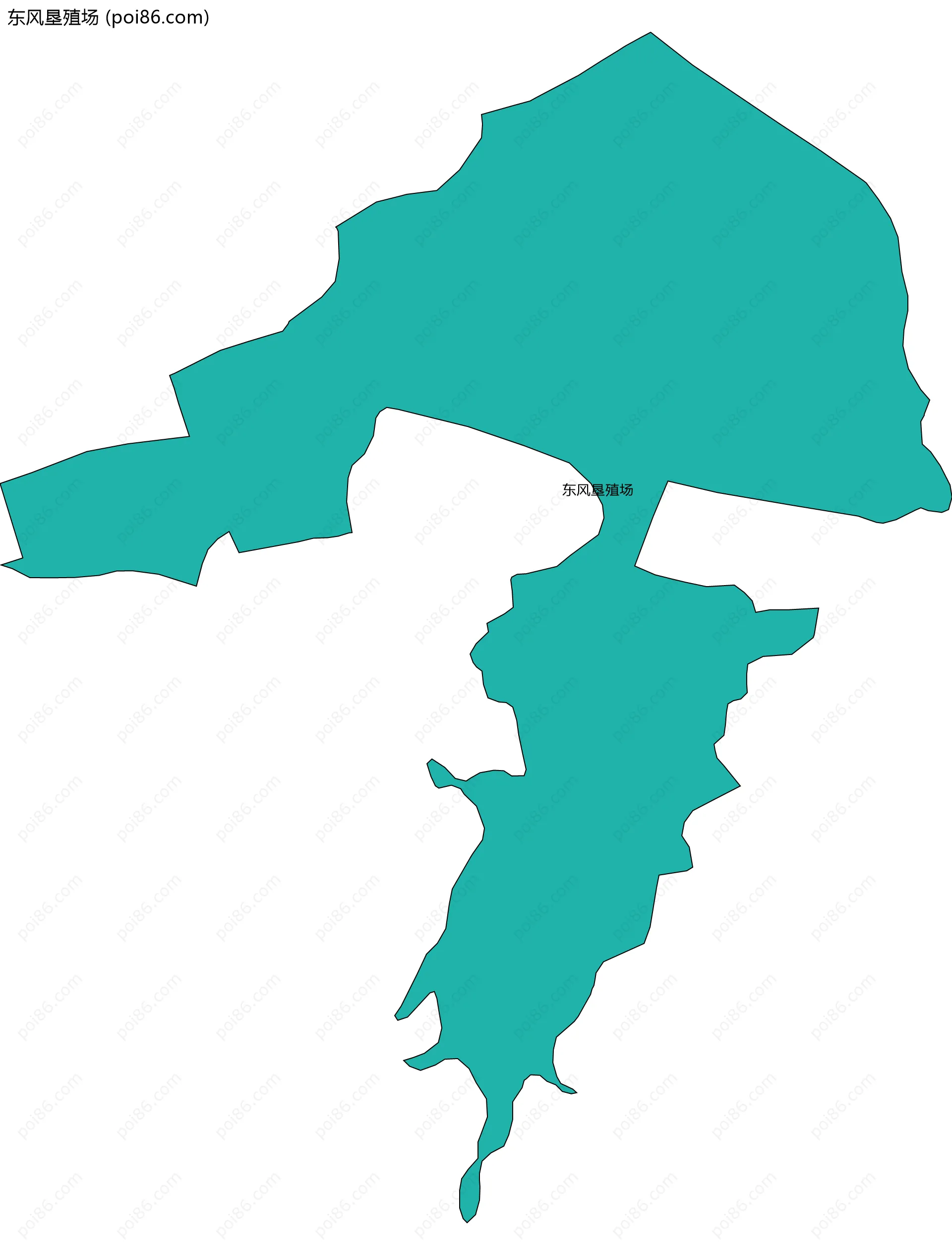 东风垦殖场边界地图