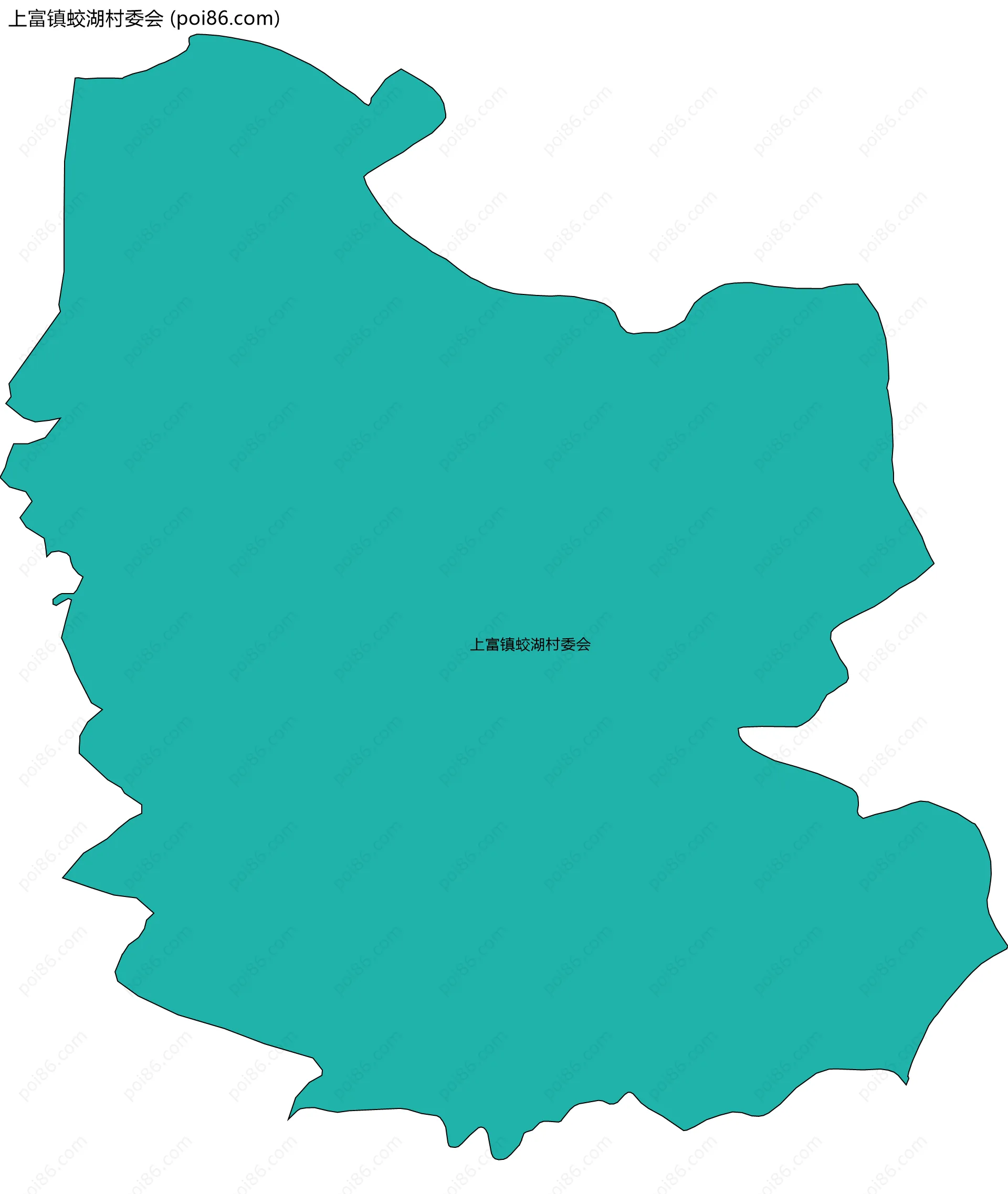 上富镇蛟湖村委会边界地图