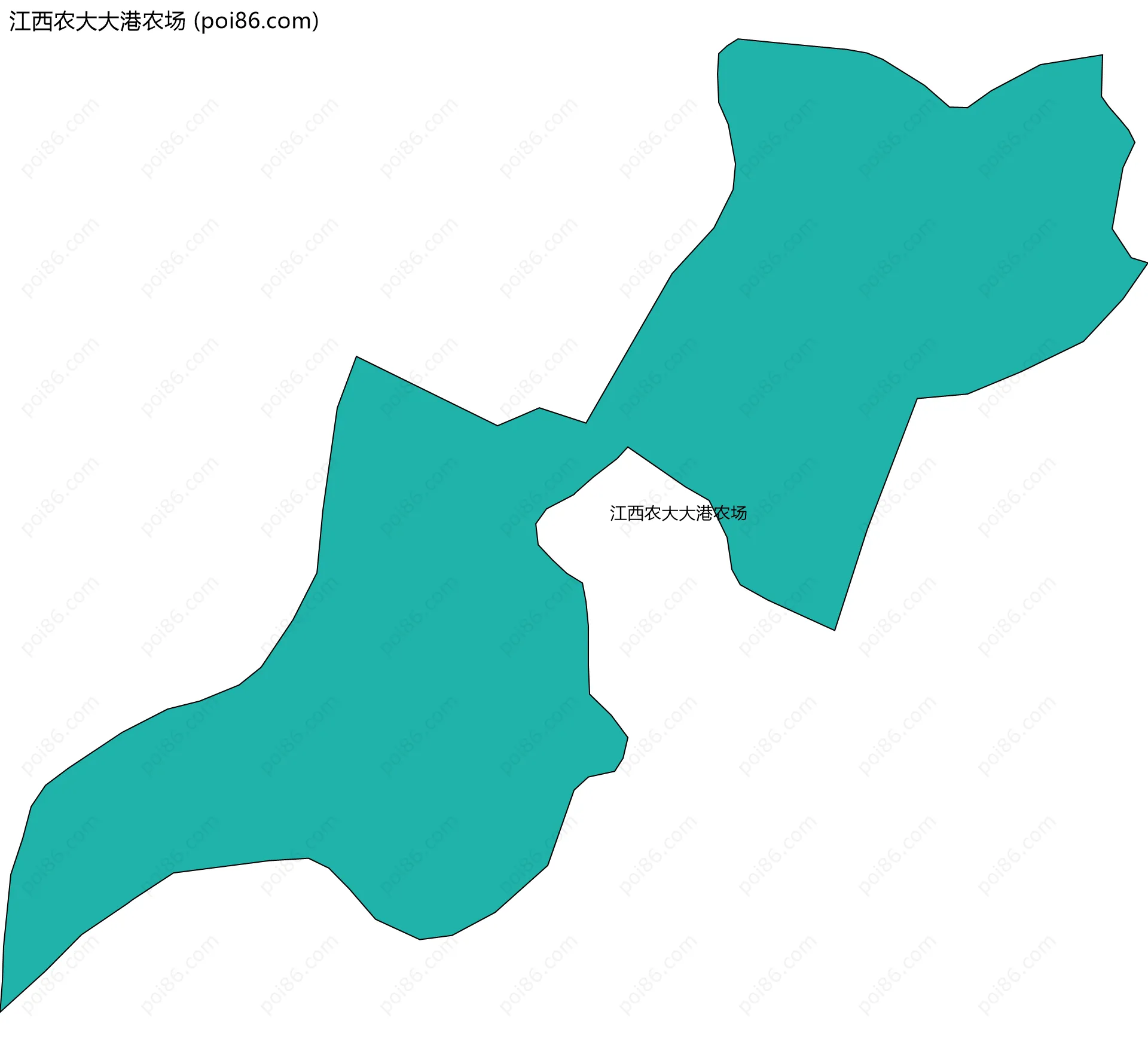 江西农大大港农场边界地图