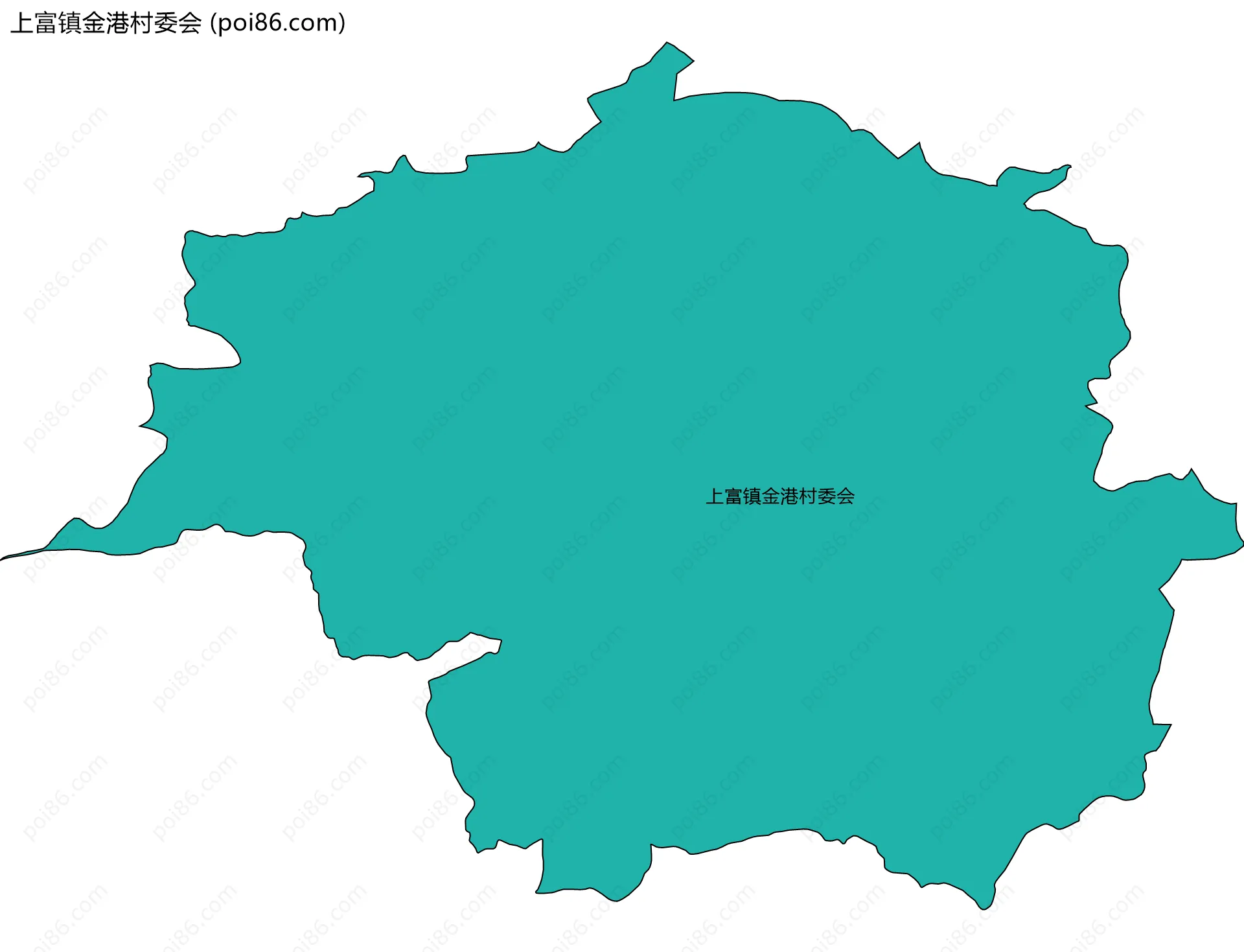 上富镇金港村委会边界地图