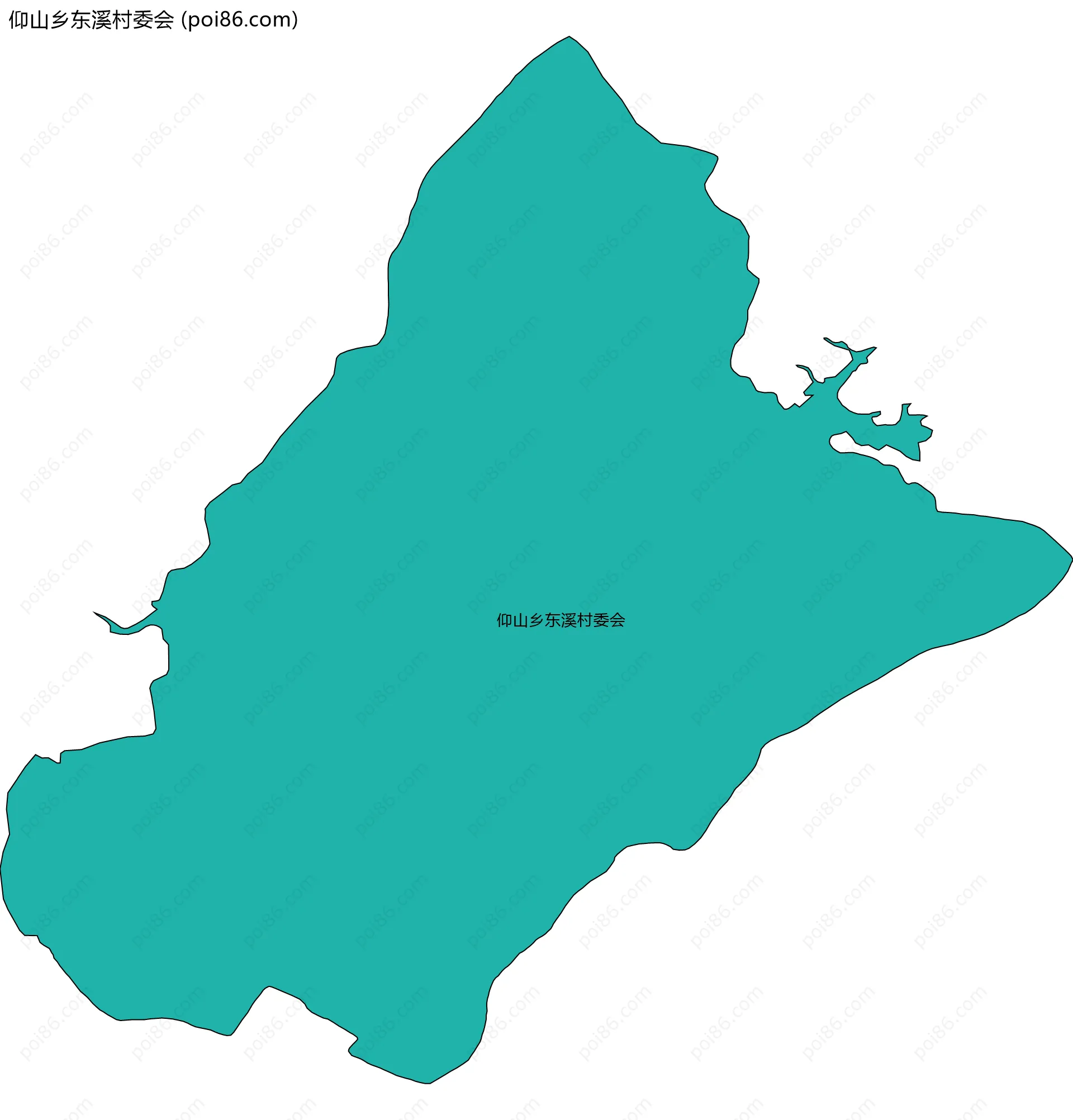 仰山乡东溪村委会边界地图