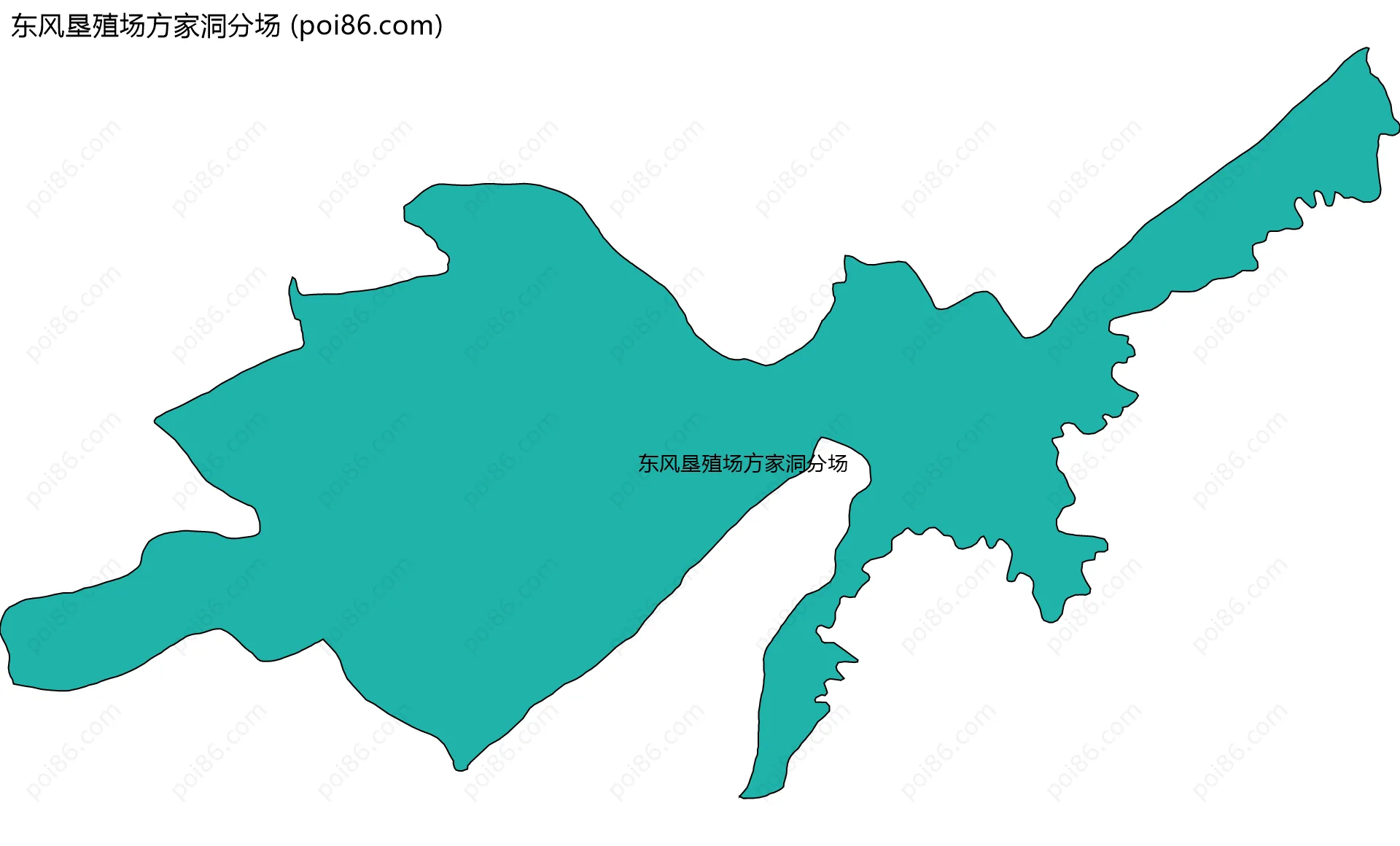 东风垦殖场方家洞分场边界地图