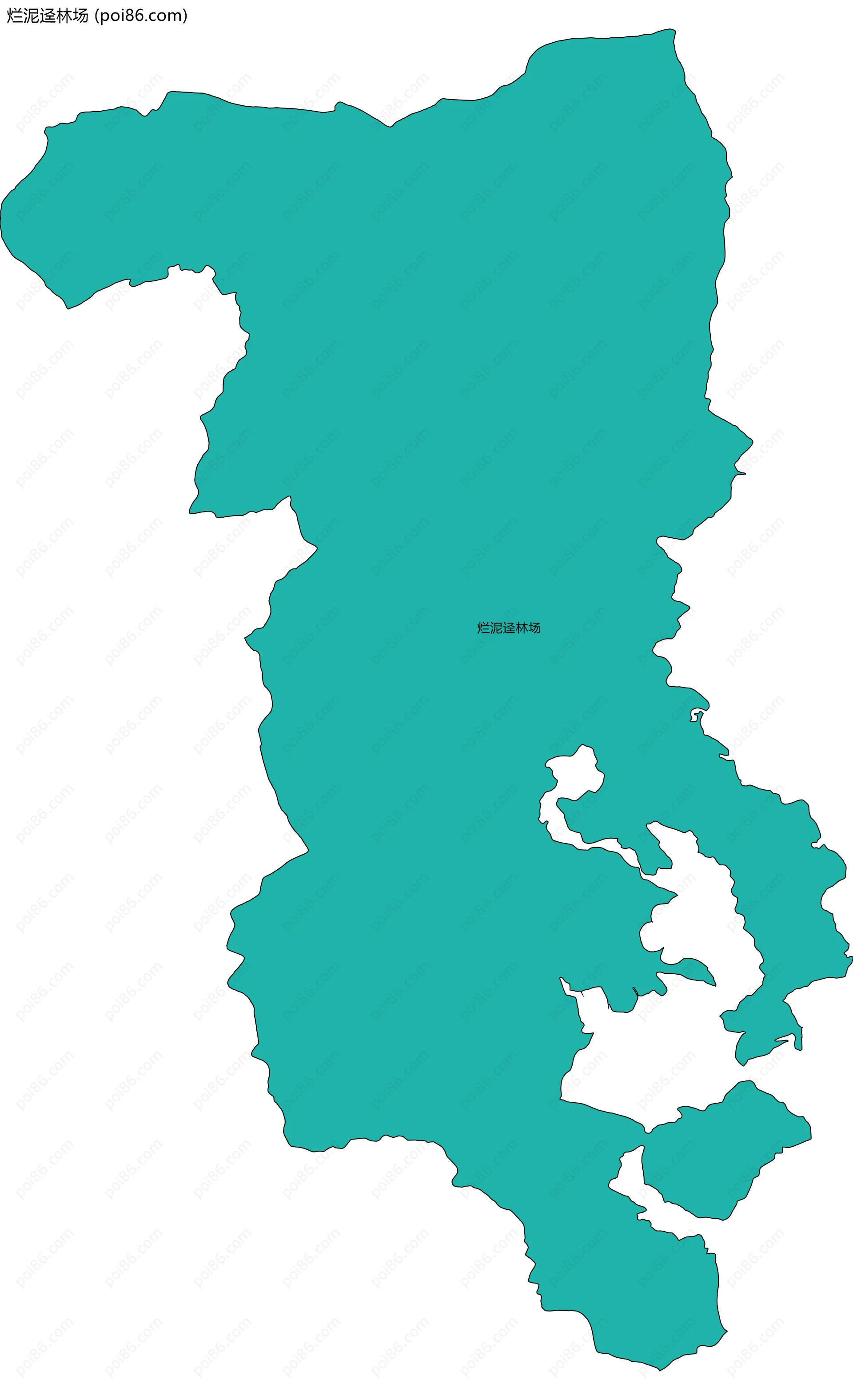 烂泥迳林场边界地图