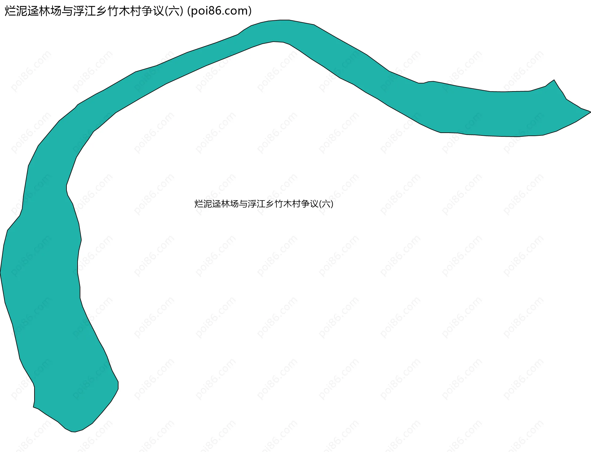 烂泥迳林场与浮江乡竹木村争议(六)边界地图