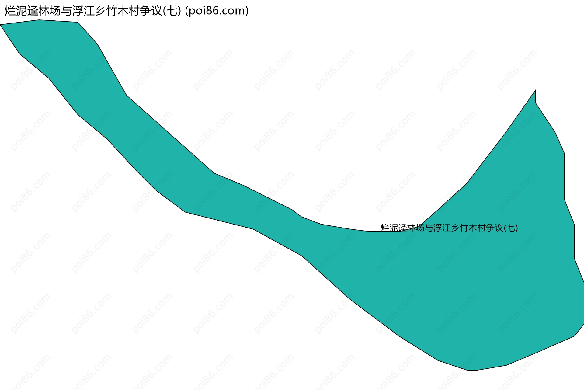 烂泥迳林场与浮江乡竹木村争议(七)边界地图