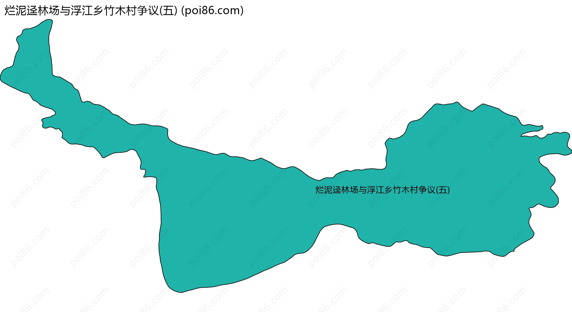 烂泥迳林场与浮江乡竹木村争议(五)边界地图