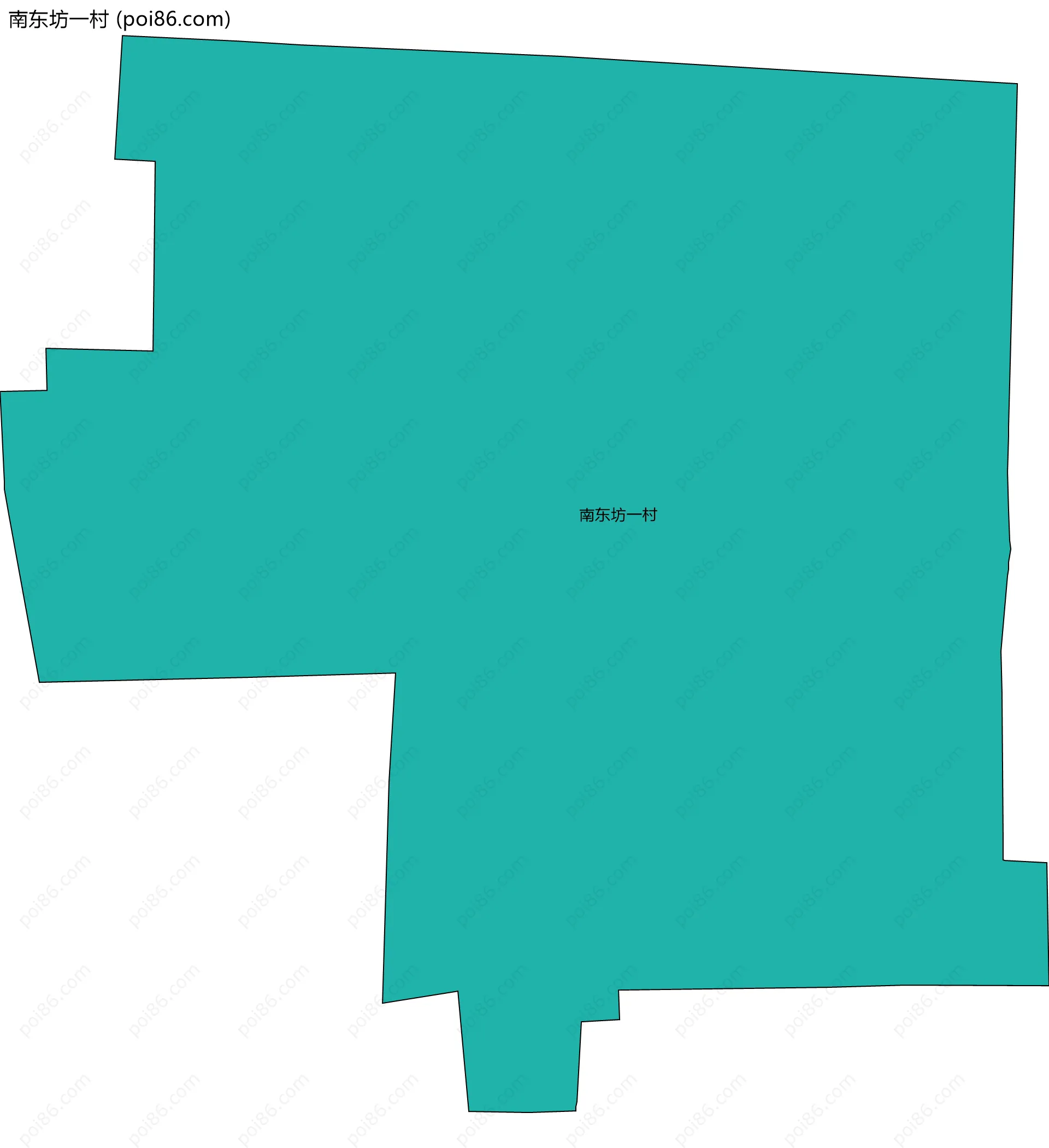 南东坊一村边界地图