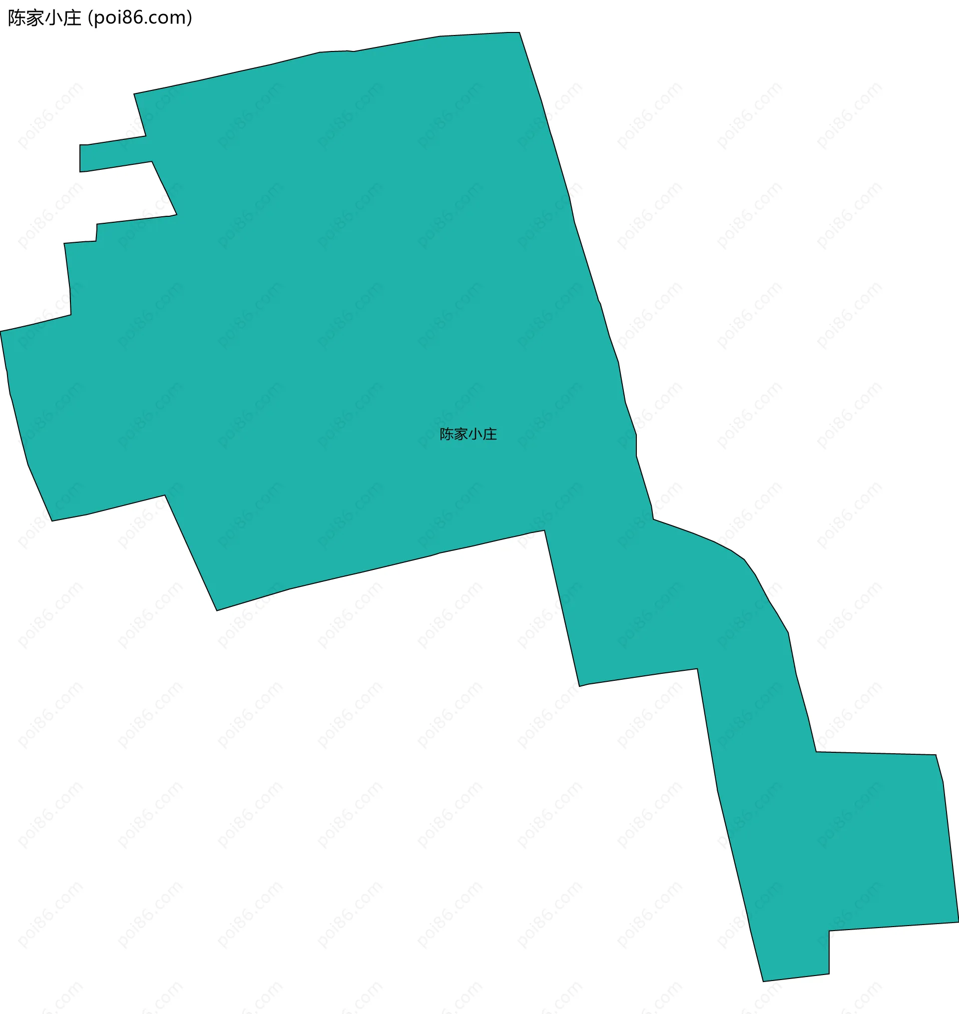 陈家小庄边界地图
