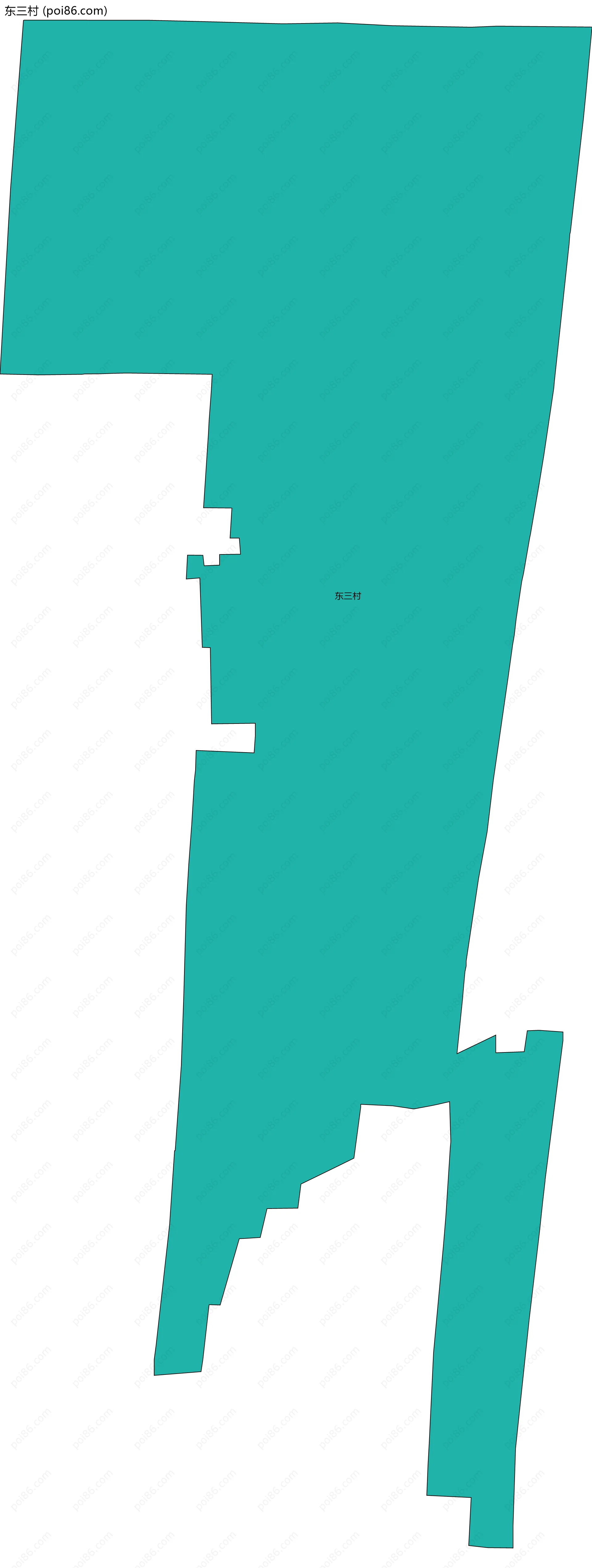 东三村边界地图