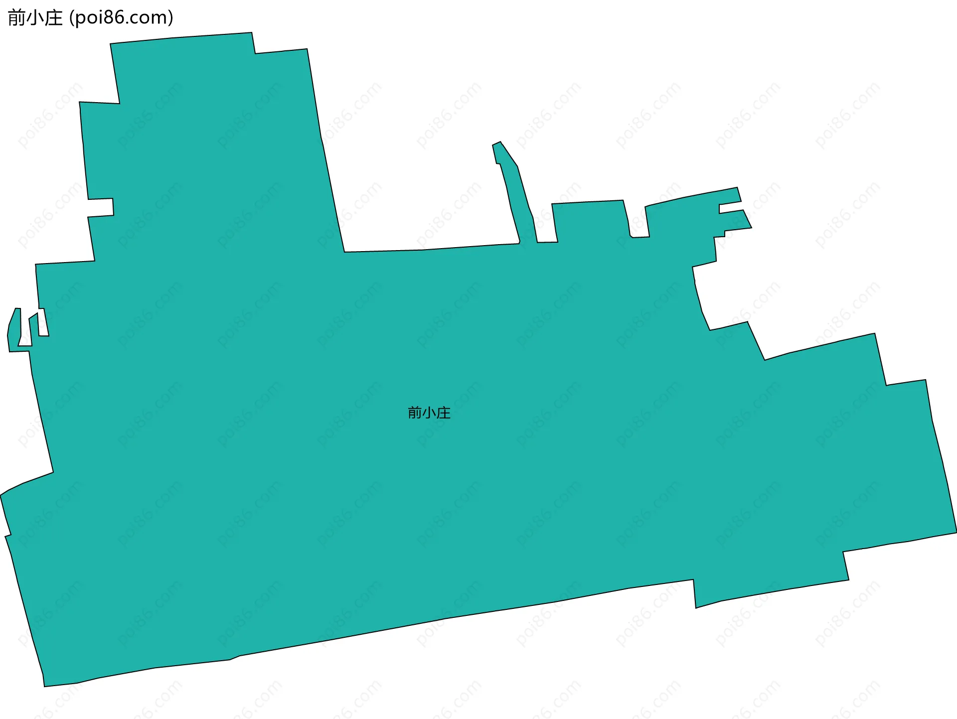 前小庄边界地图