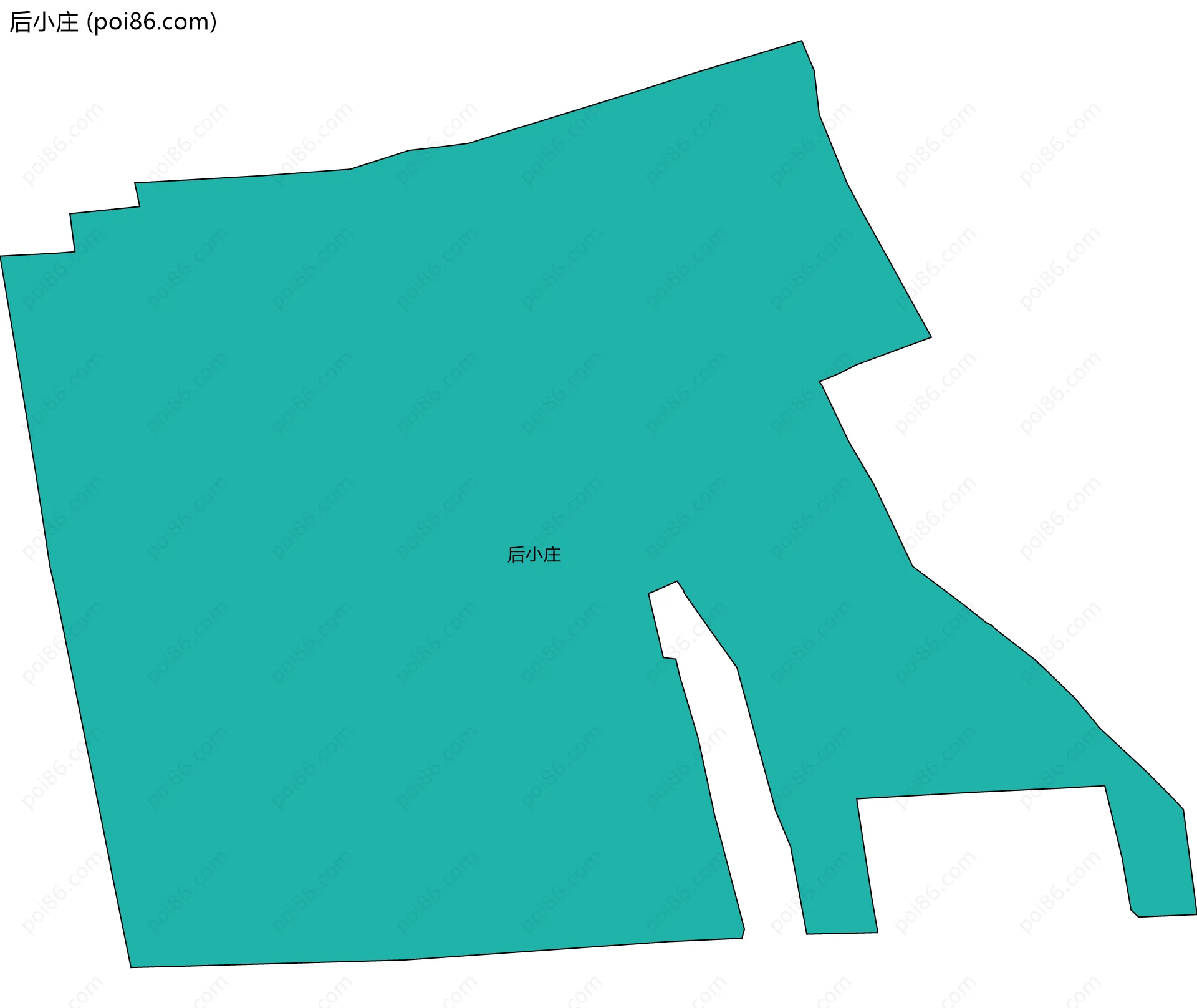 后小庄边界地图