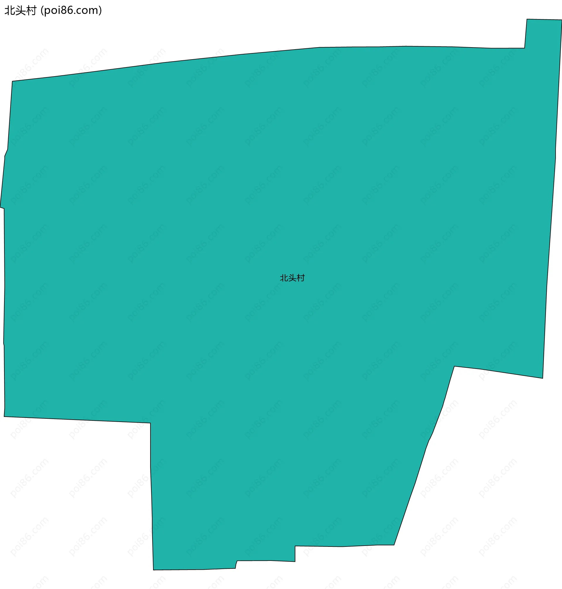 北头村边界地图