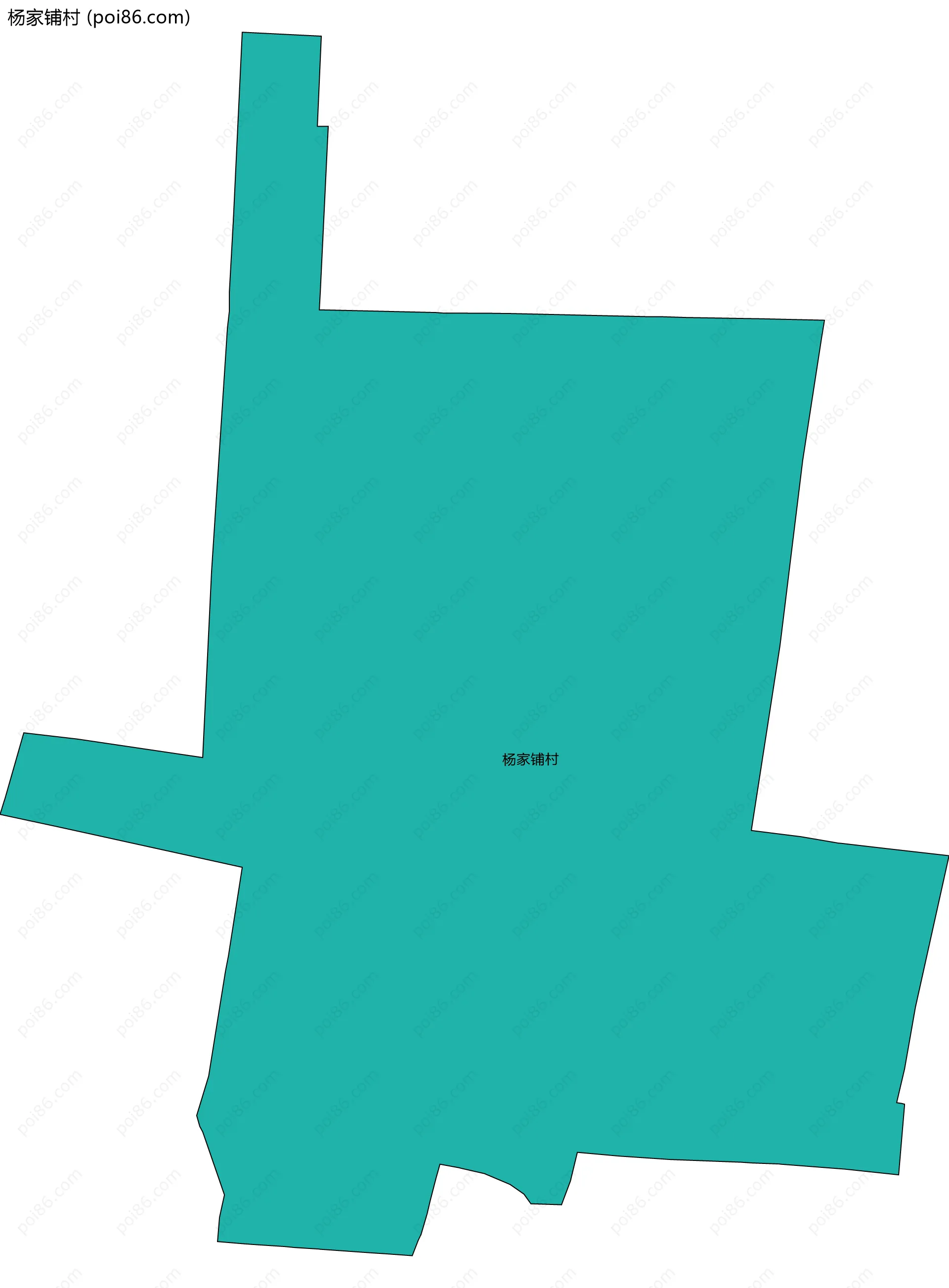 杨家铺村边界地图