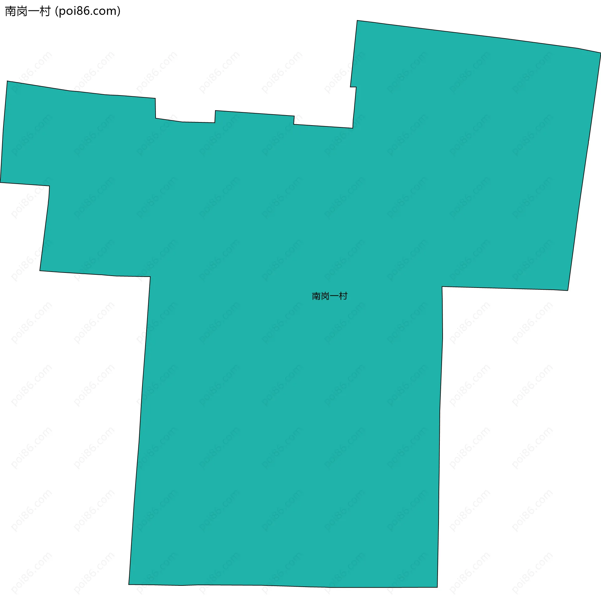 南岗一村边界地图