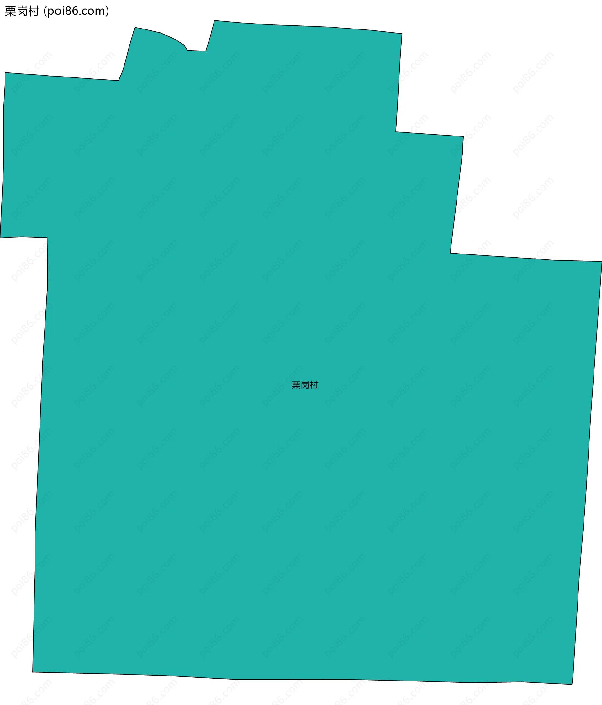 栗岗村边界地图