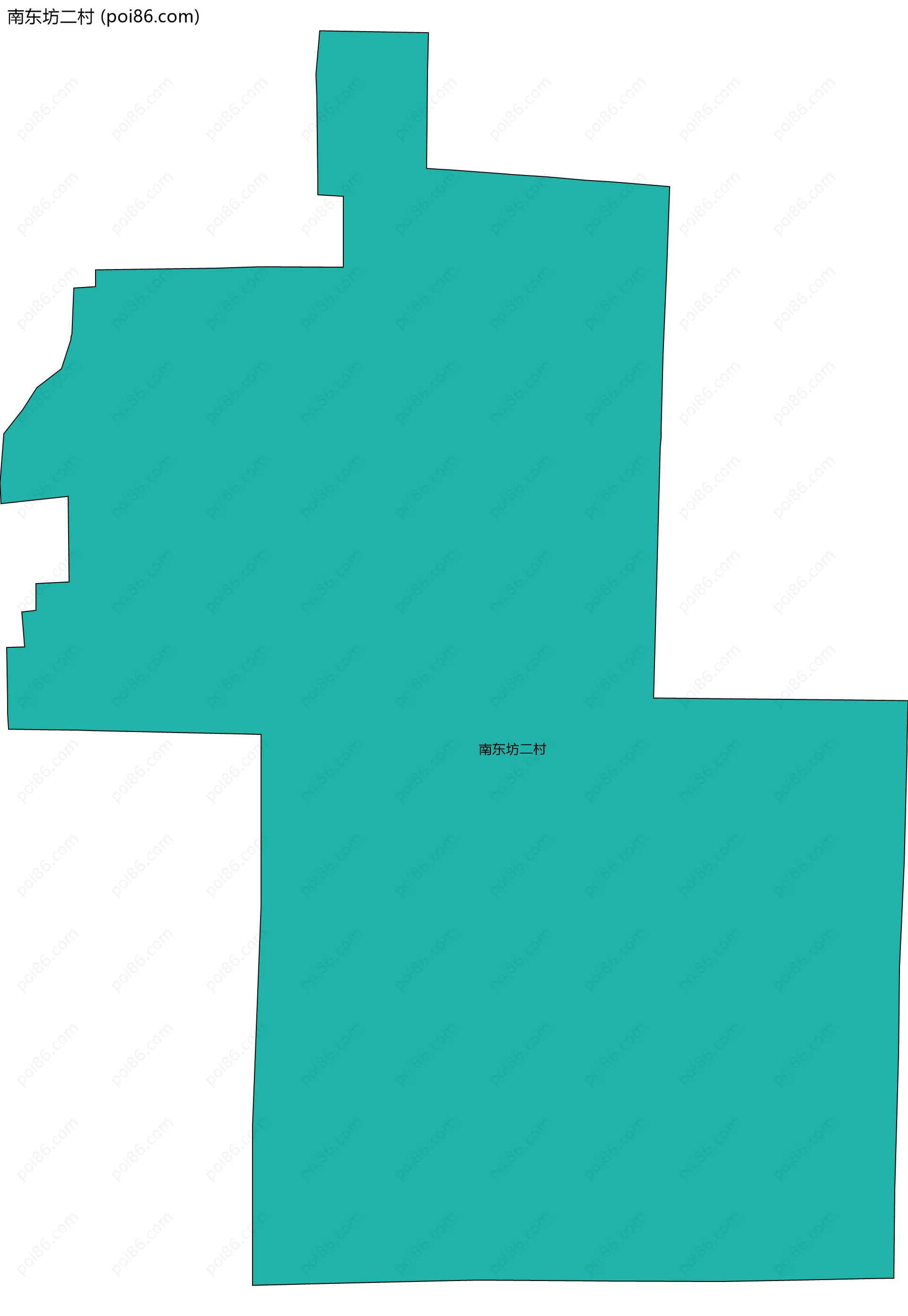 南东坊二村边界地图