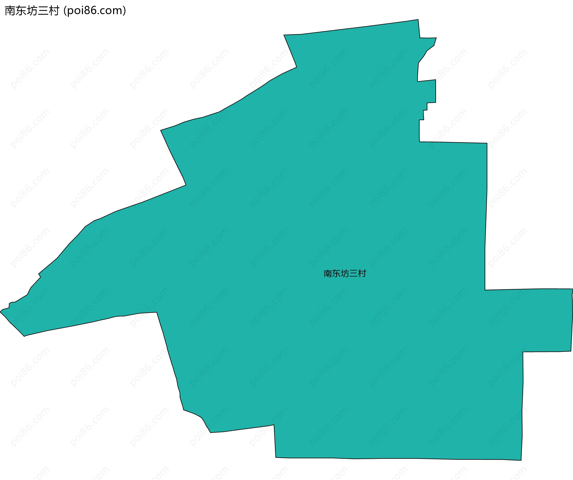 南东坊三村边界地图