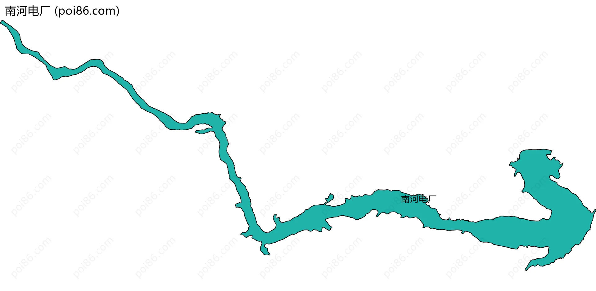 南河电厂边界地图