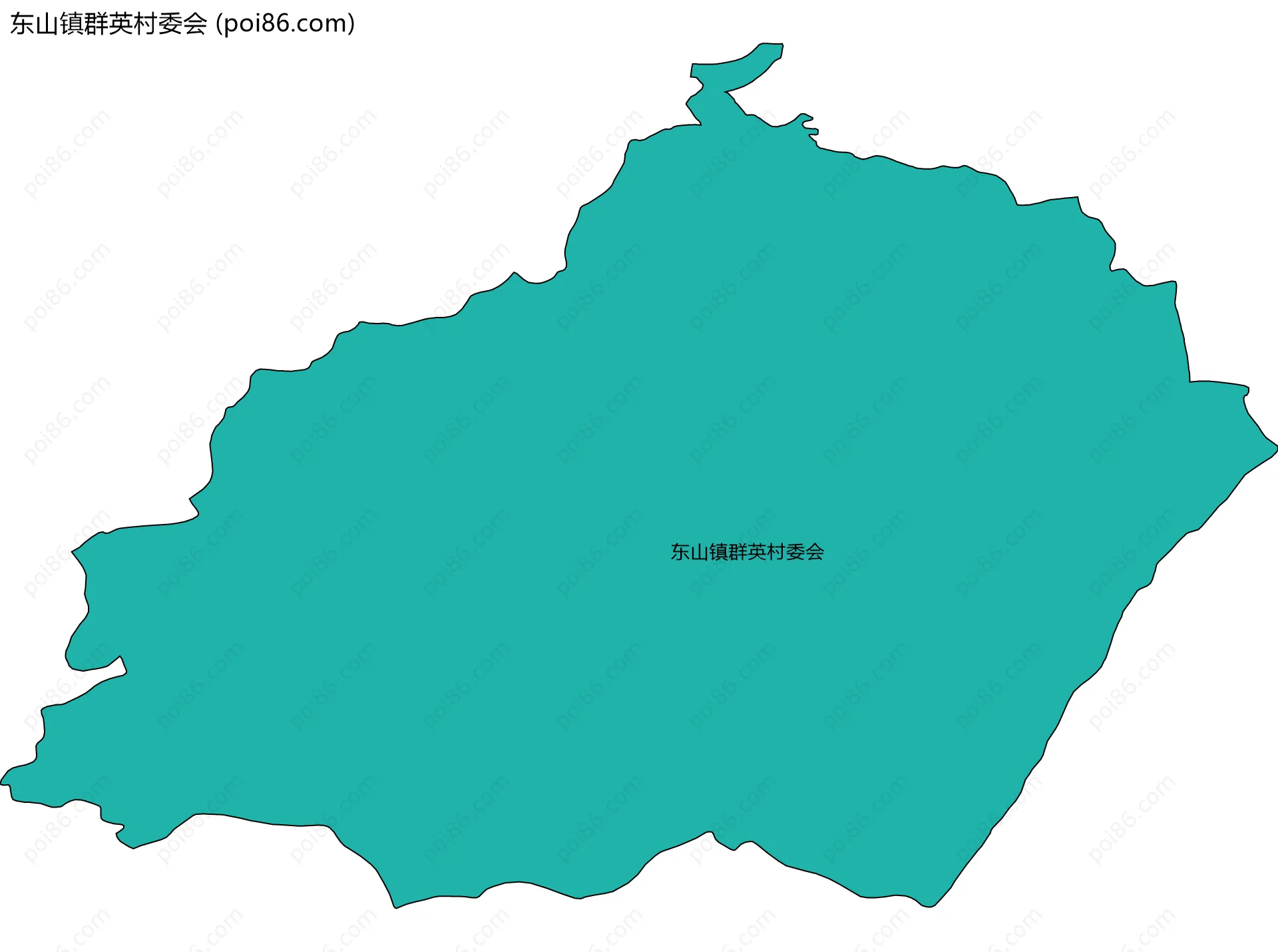东山镇群英村委会边界地图