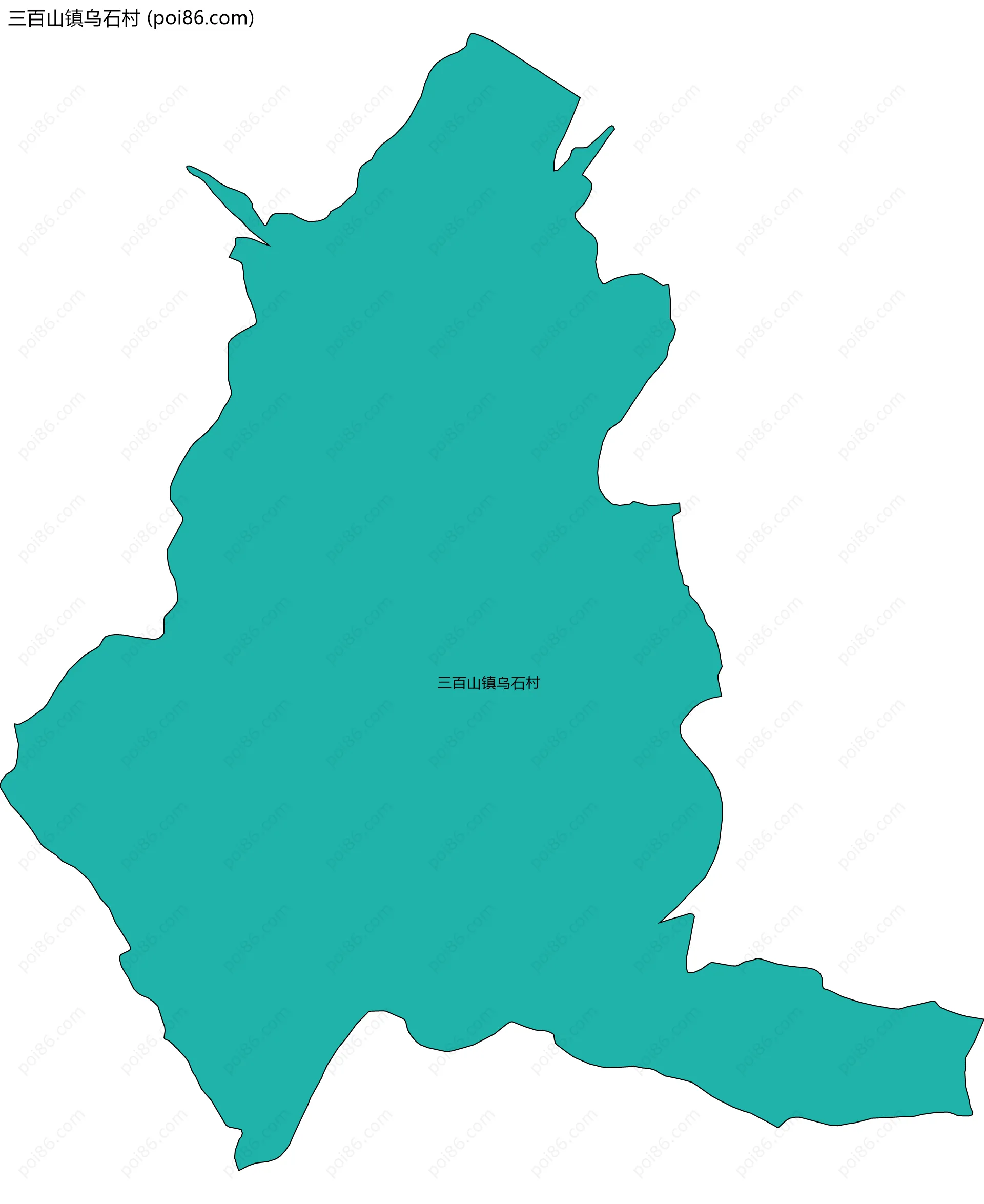 三百山镇乌石村边界地图