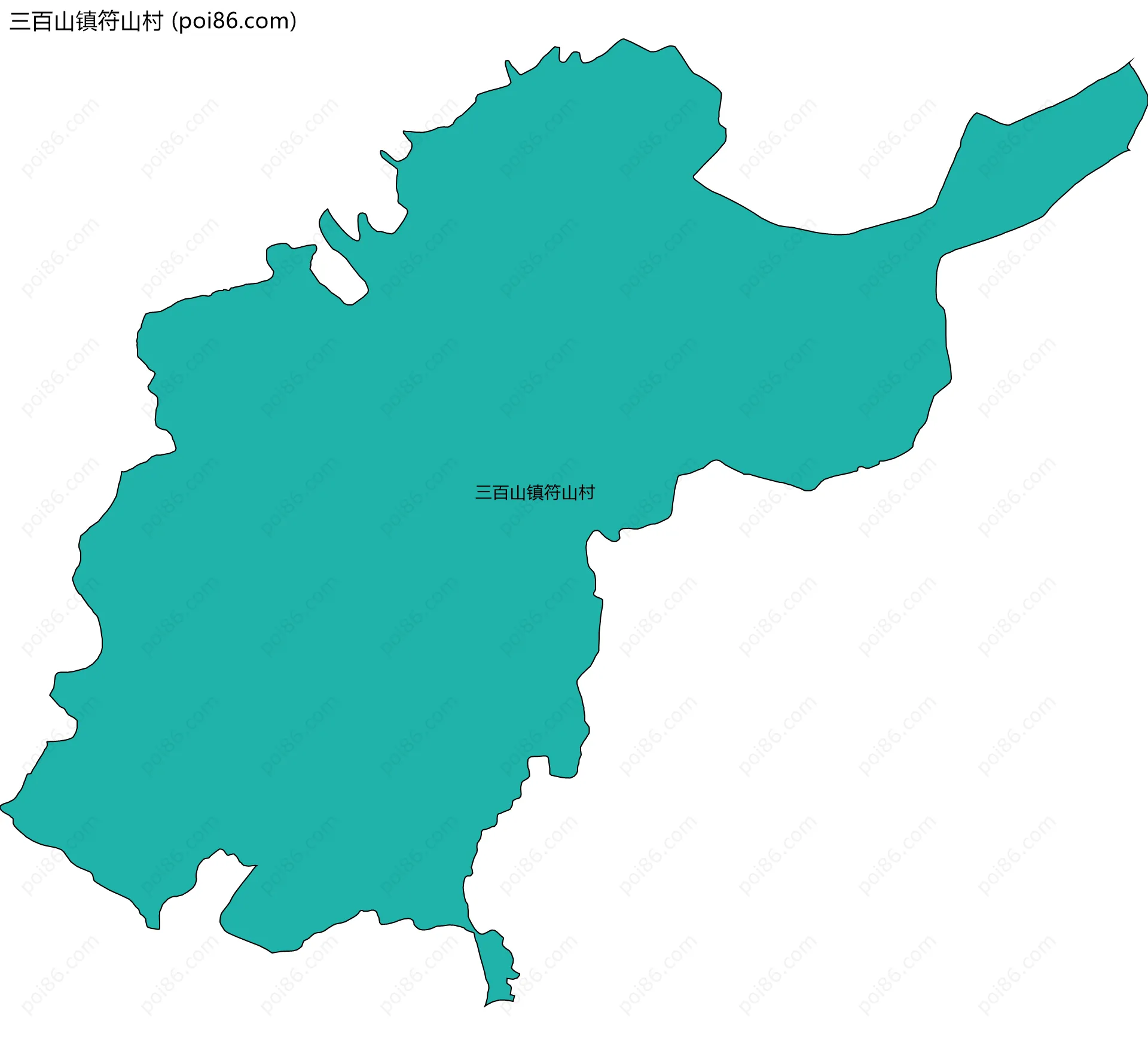 三百山镇符山村边界地图