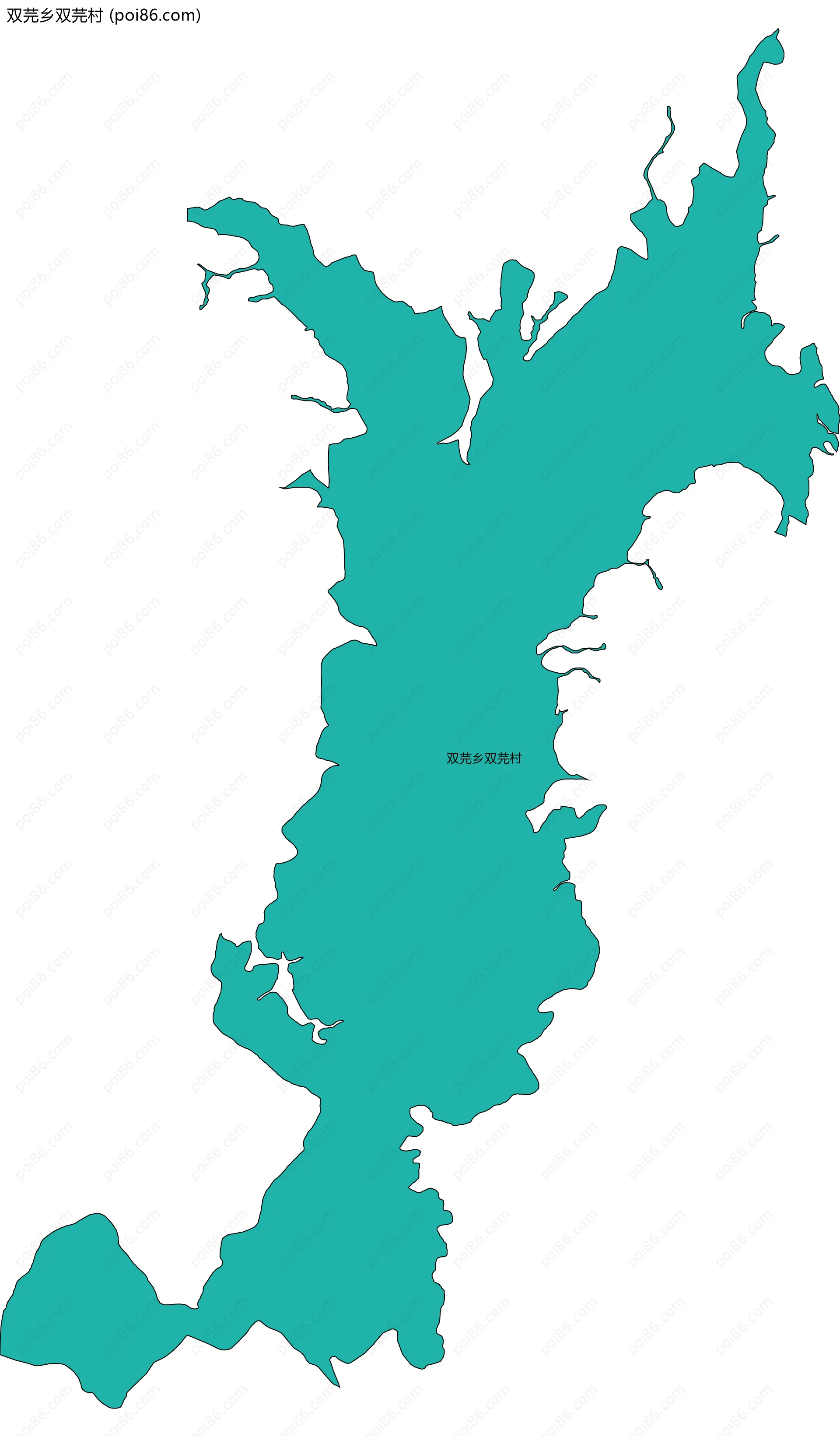 双芫乡双芫村边界地图