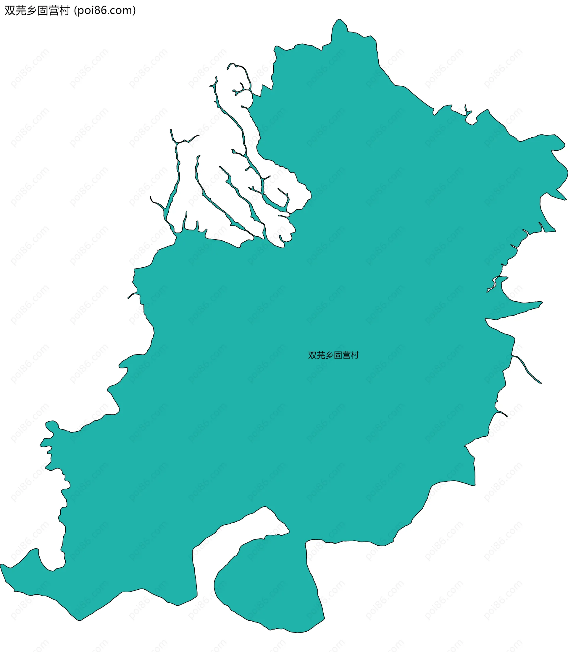 双芫乡固营村边界地图