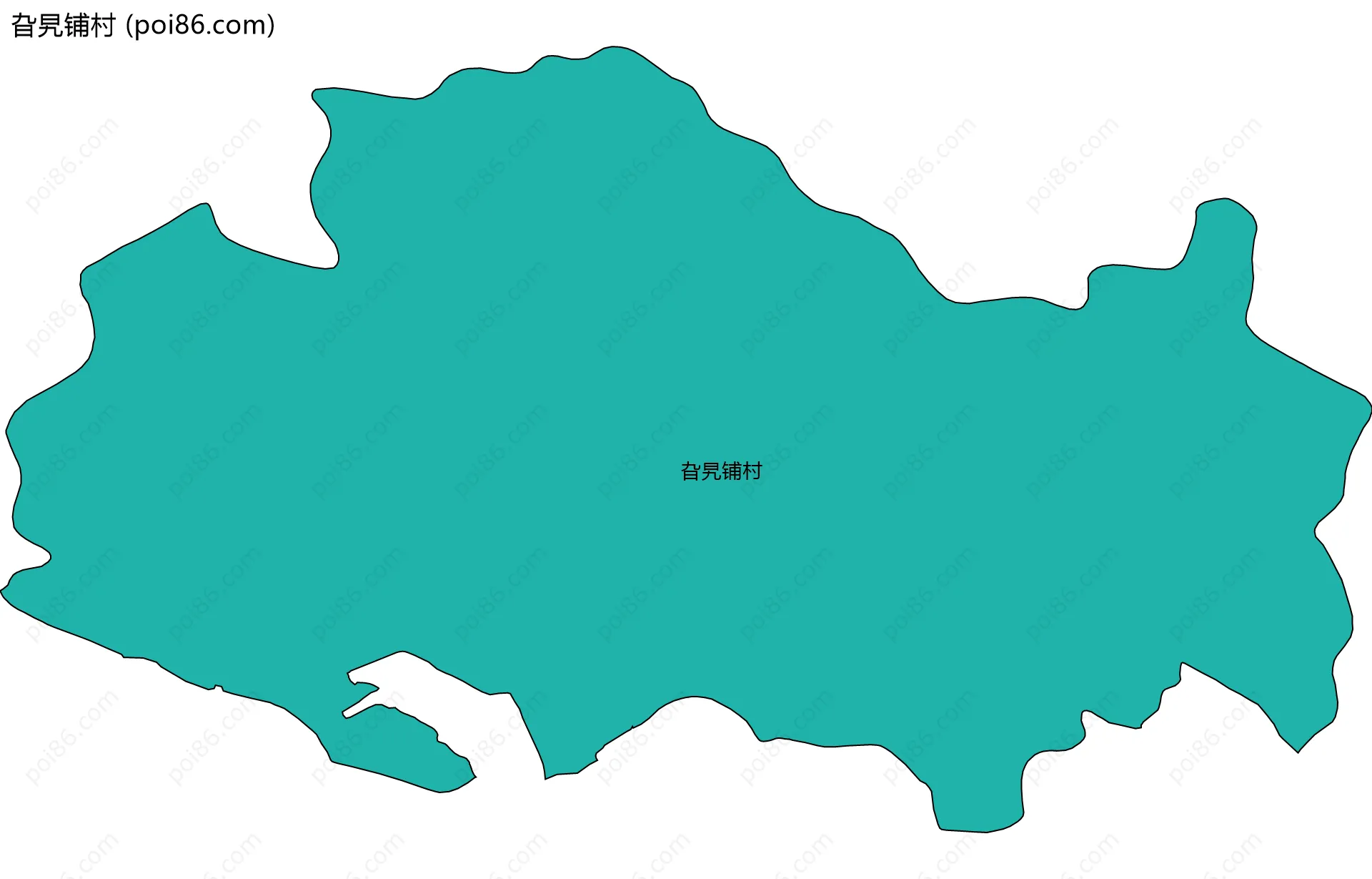 旮旯铺村边界地图