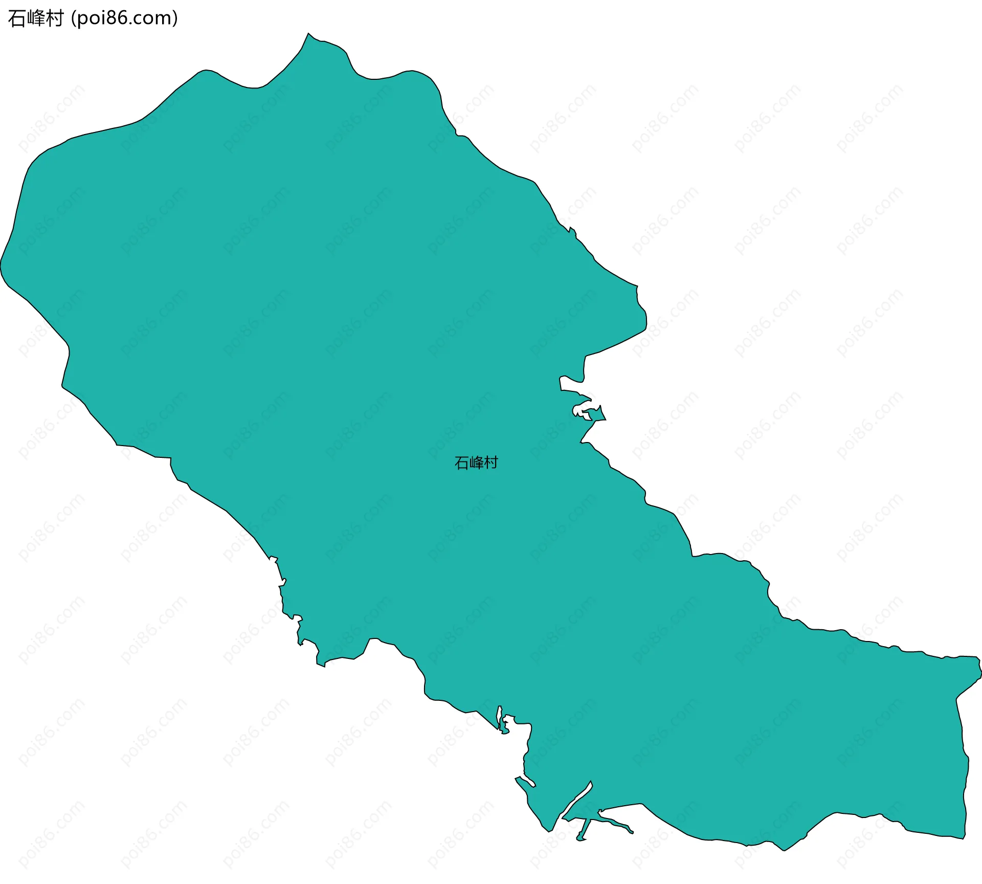 石峰村边界地图