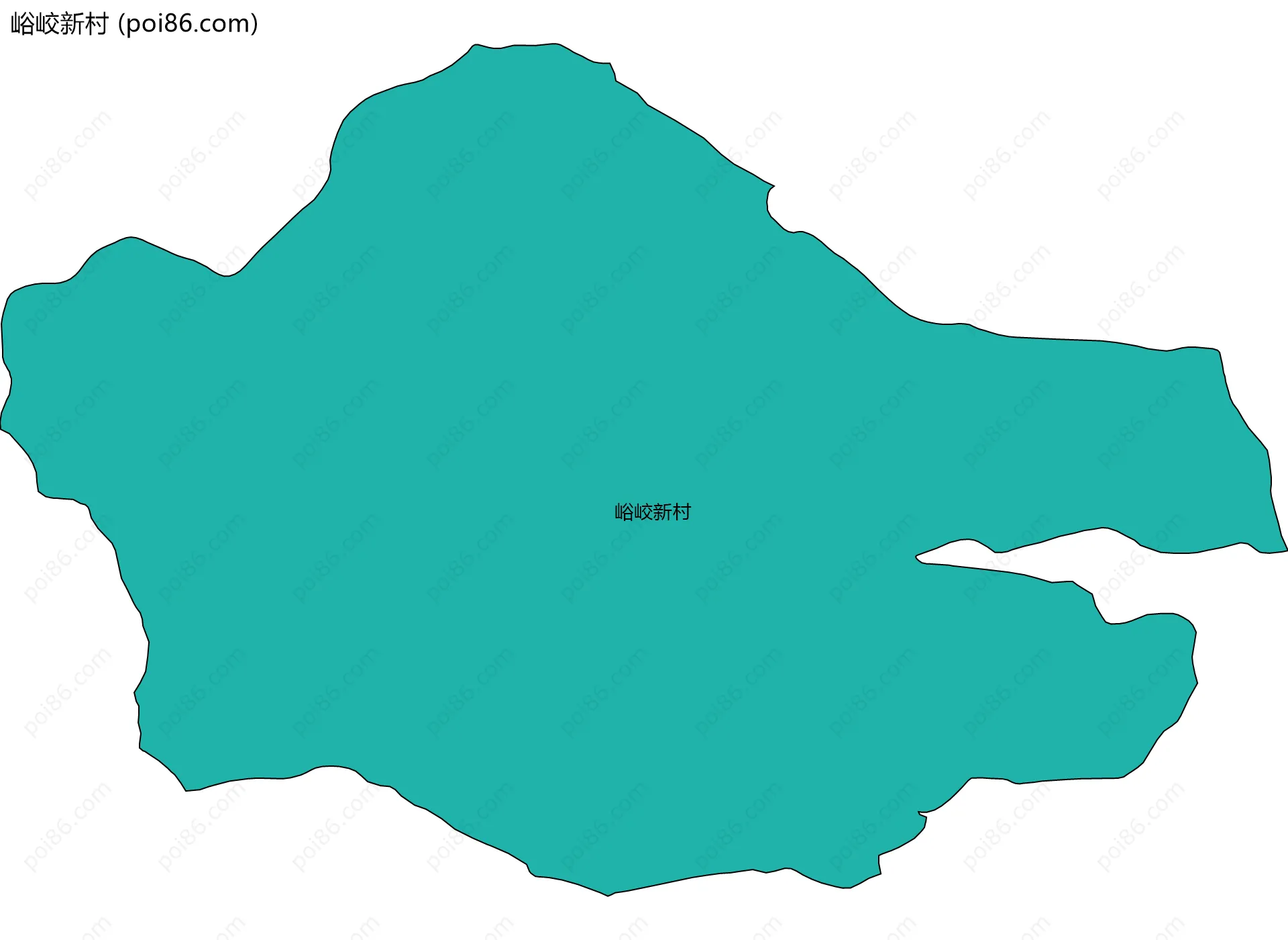 峪峧新村边界地图