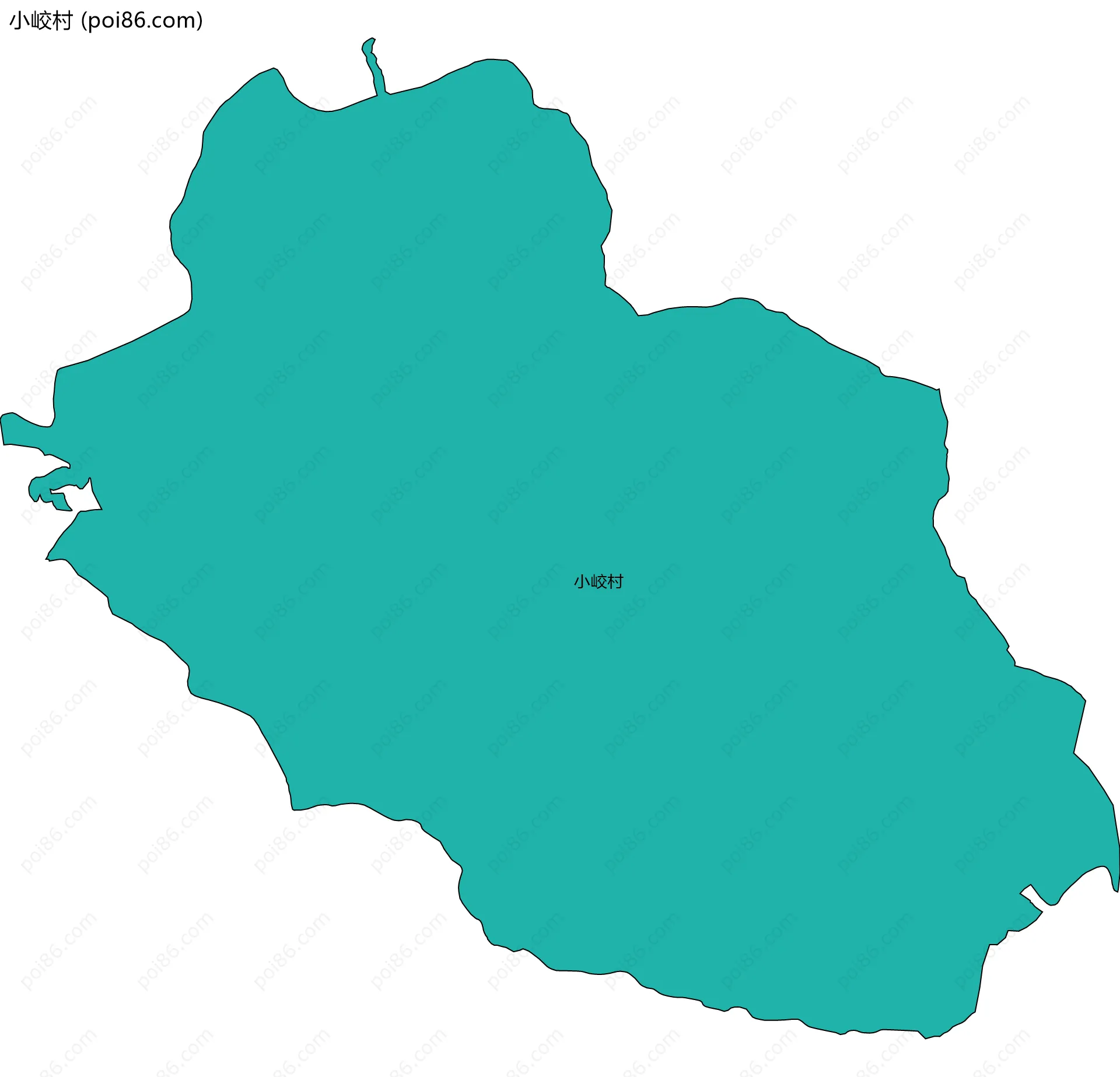 小峧村边界地图