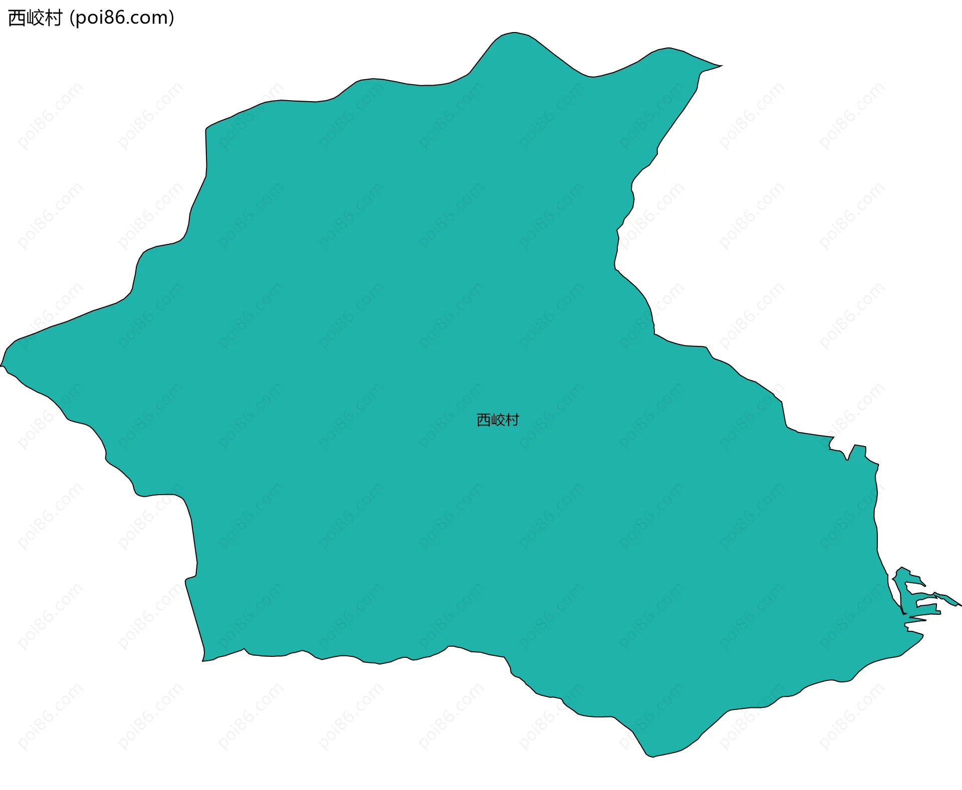 西峧村边界地图