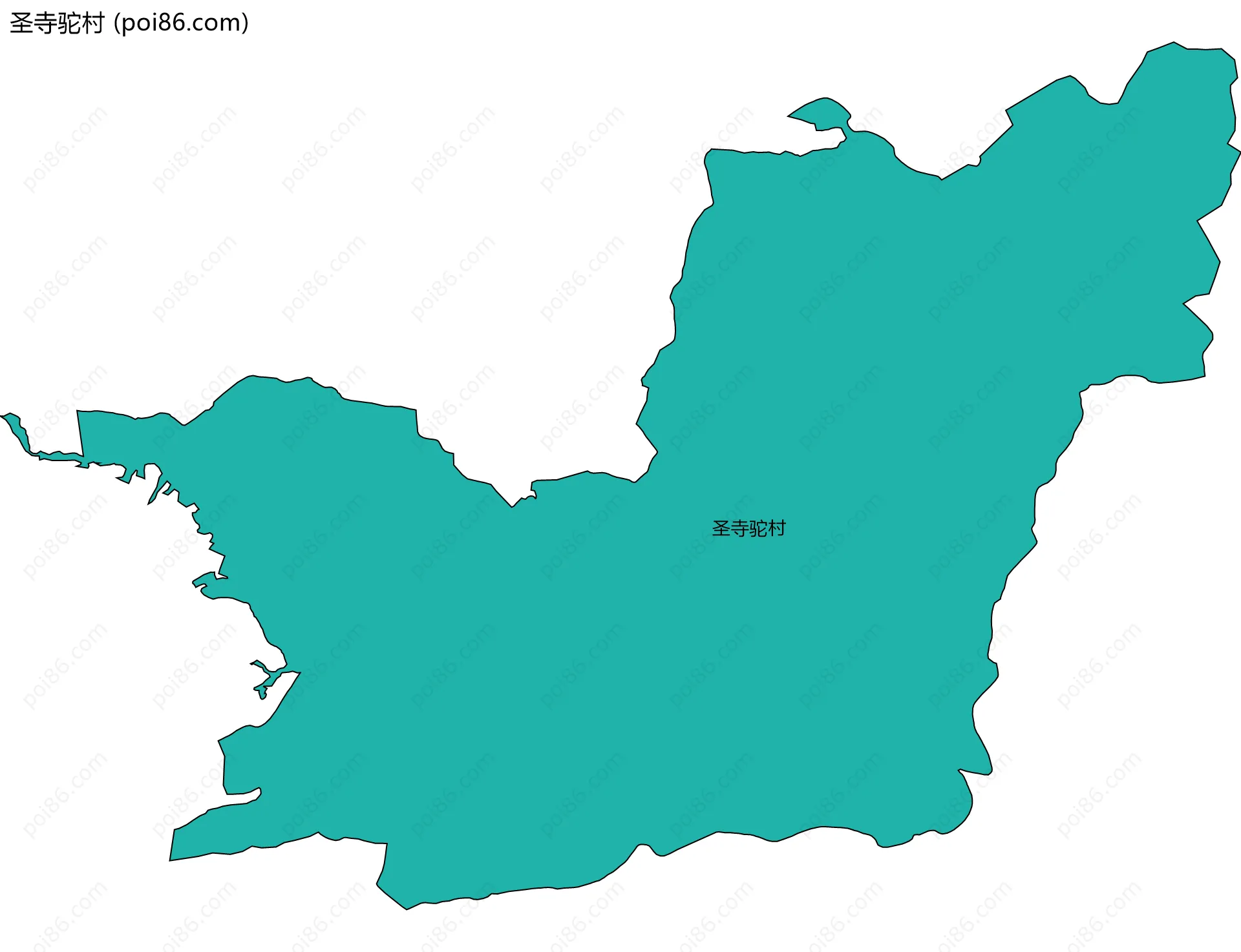 圣寺驼村边界地图