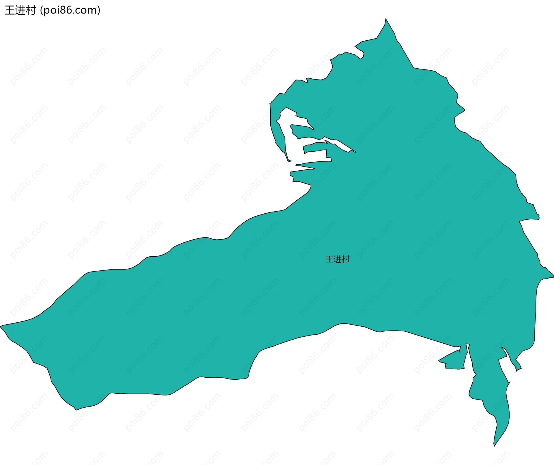 王进村边界地图