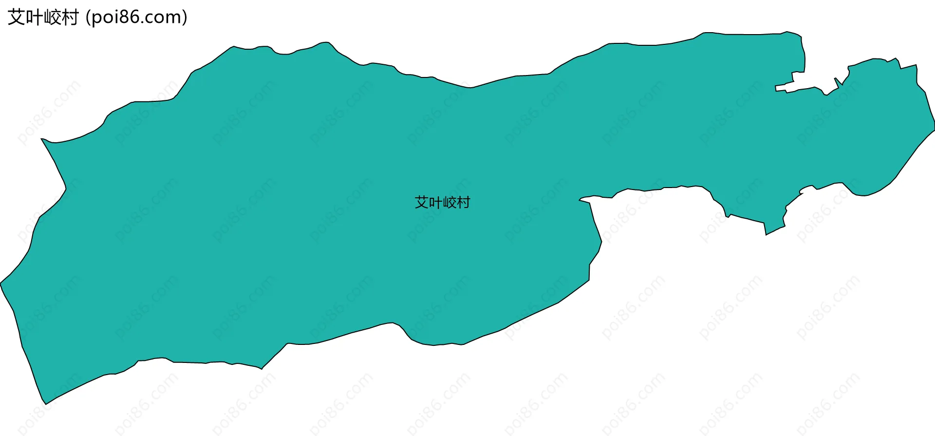 艾叶峧村边界地图