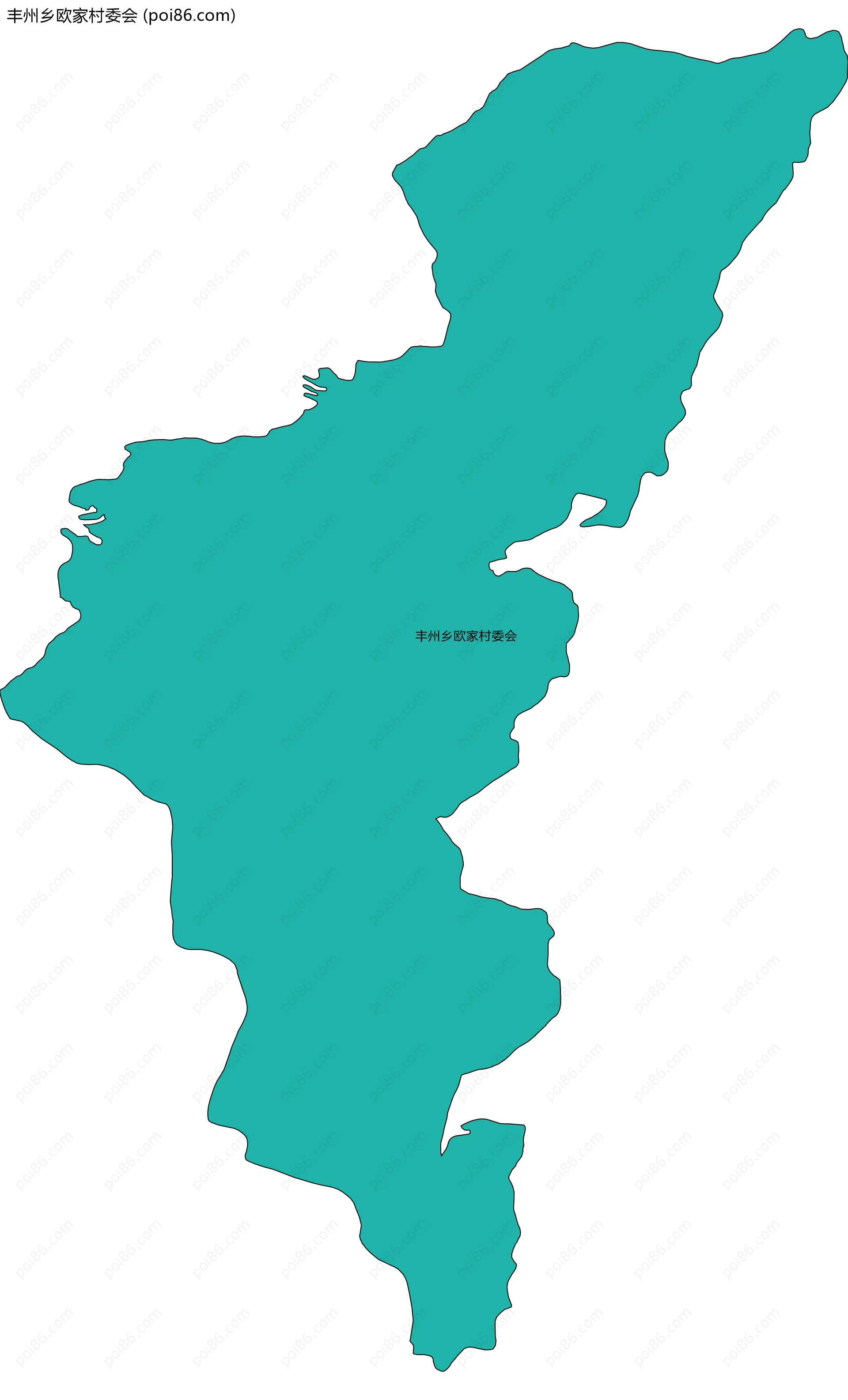 丰州乡欧家村委会边界地图