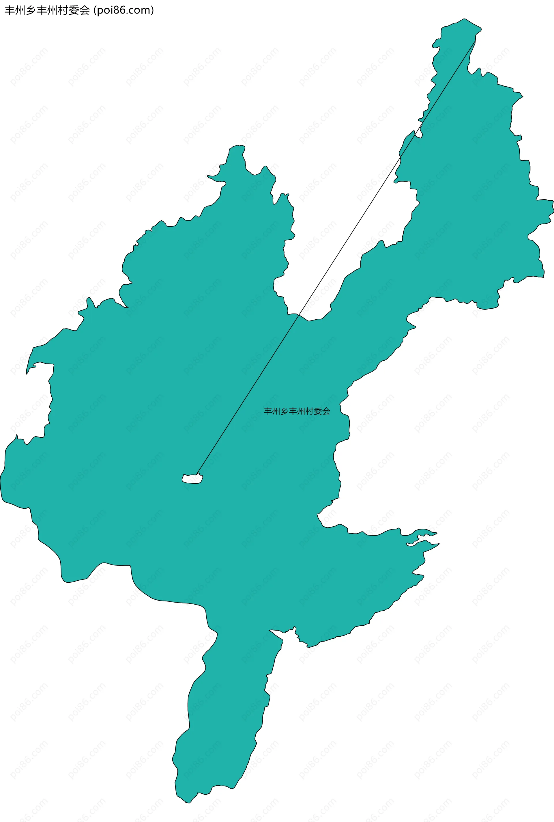 丰州乡丰州村委会边界地图