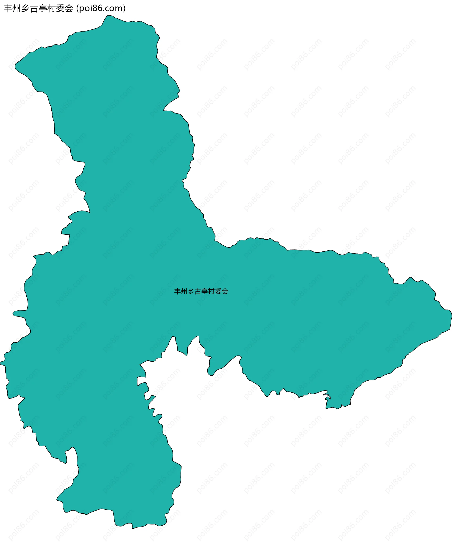 丰州乡古亭村委会边界地图