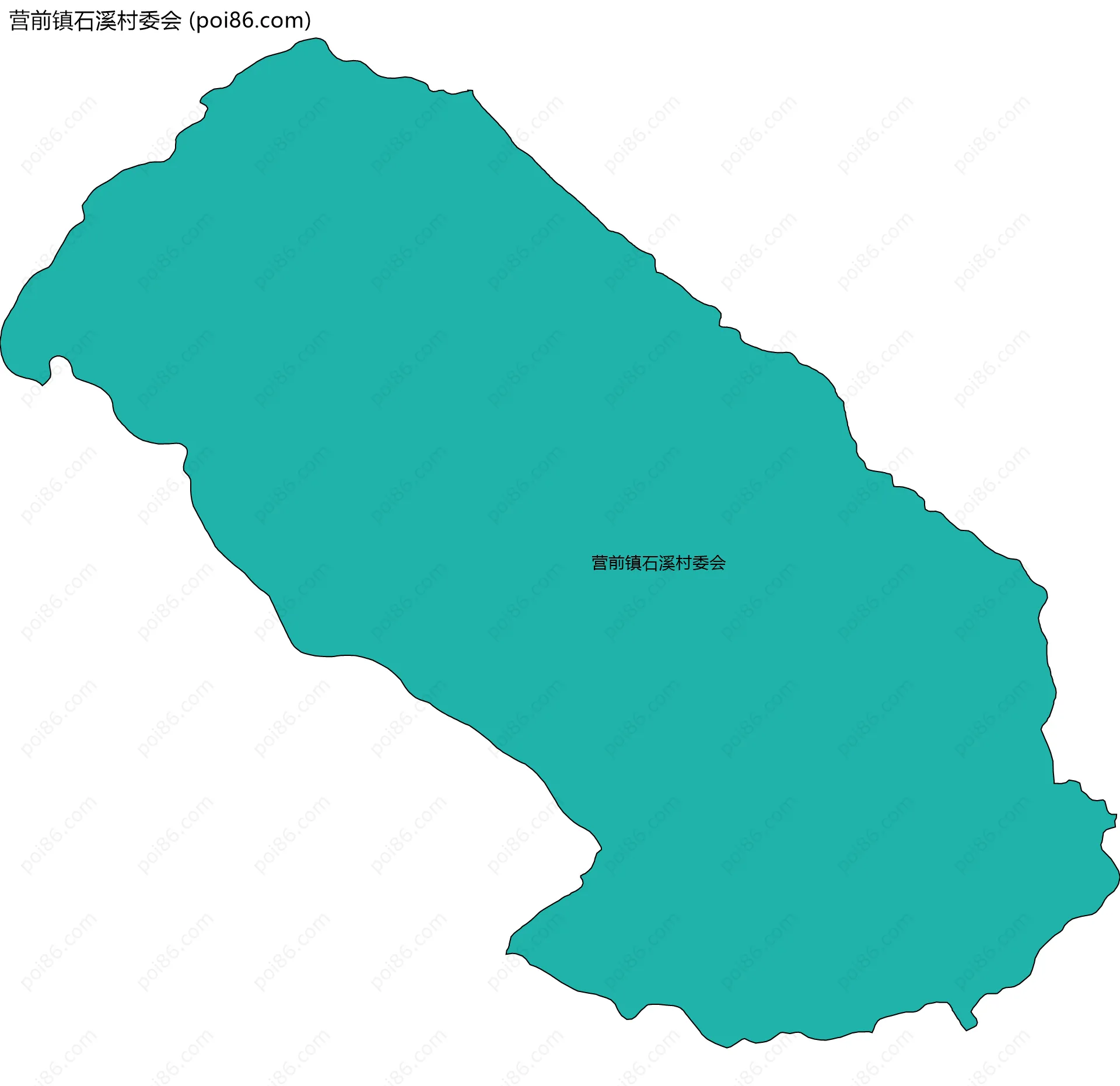 营前镇石溪村委会边界地图
