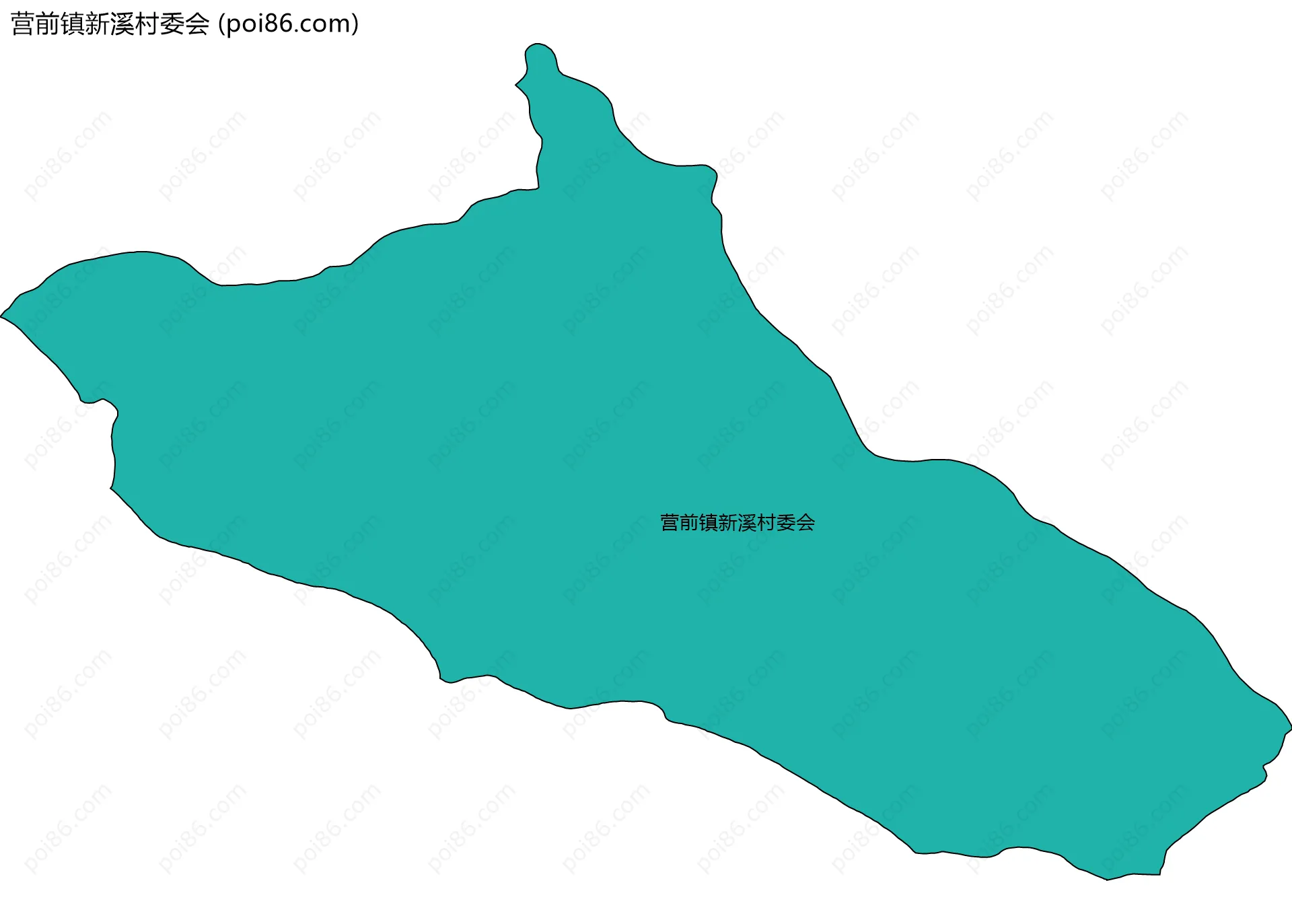 营前镇新溪村委会边界地图