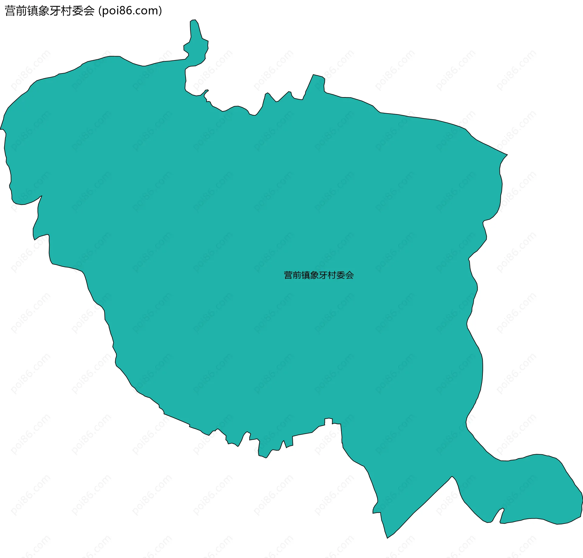 营前镇象牙村委会边界地图