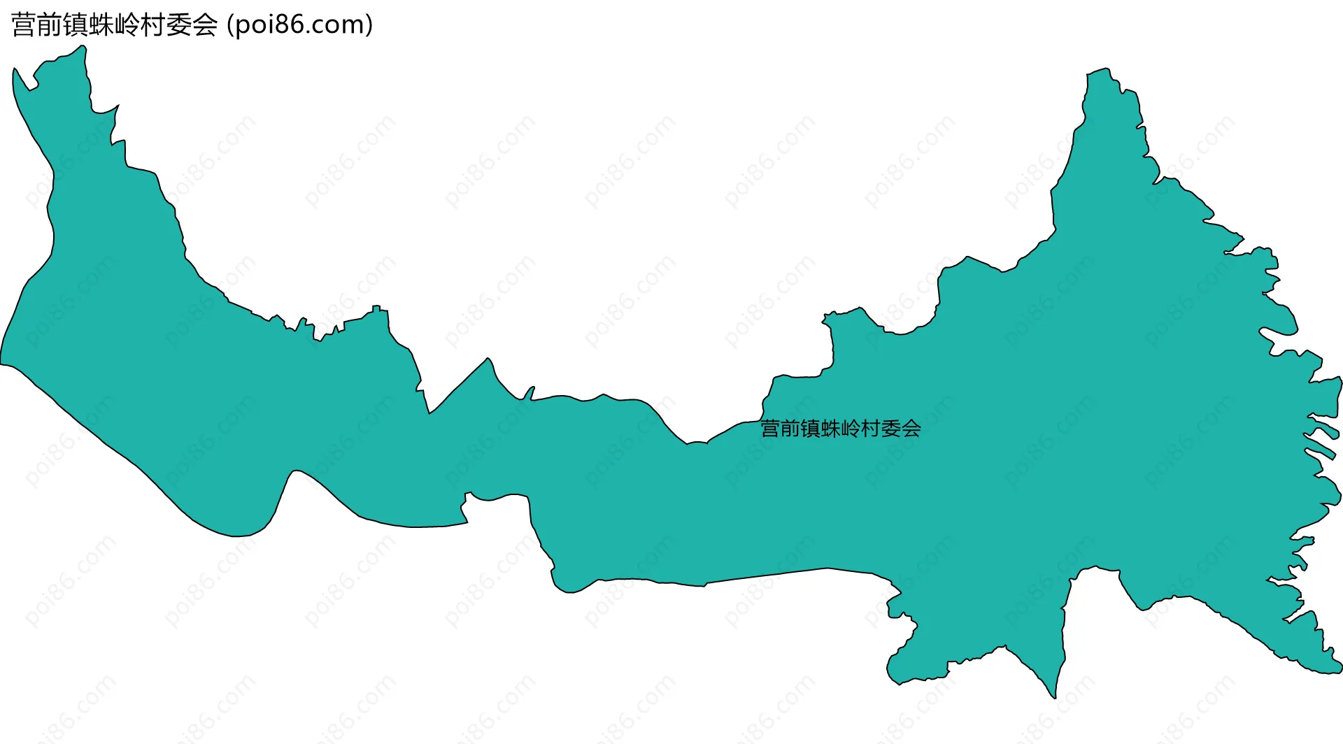 营前镇蛛岭村委会边界地图