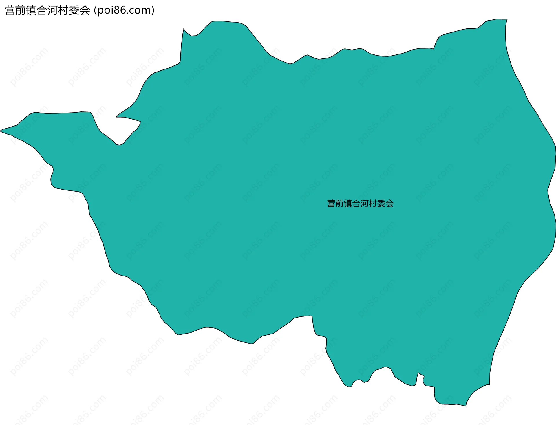 营前镇合河村委会边界地图