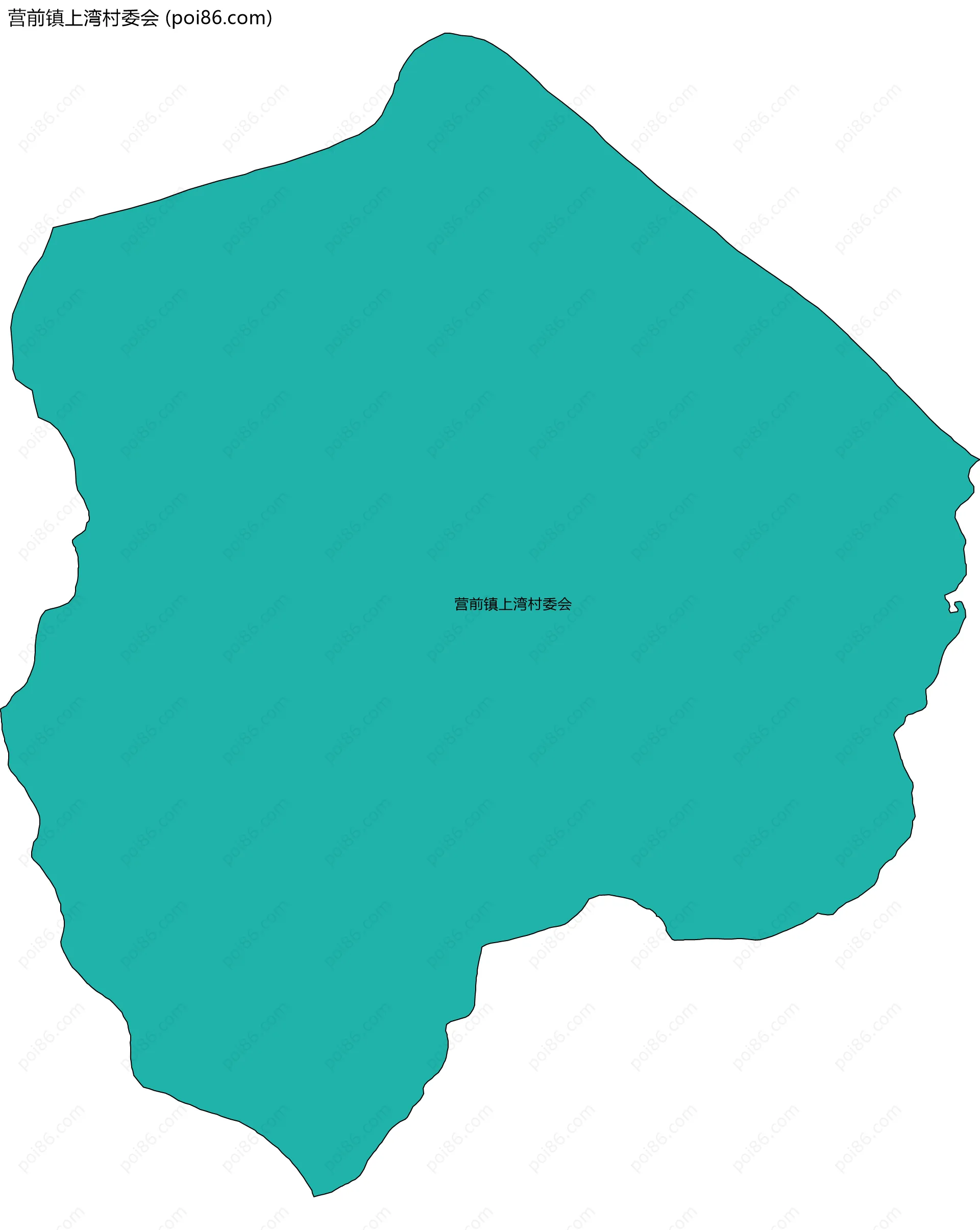 营前镇上湾村委会边界地图