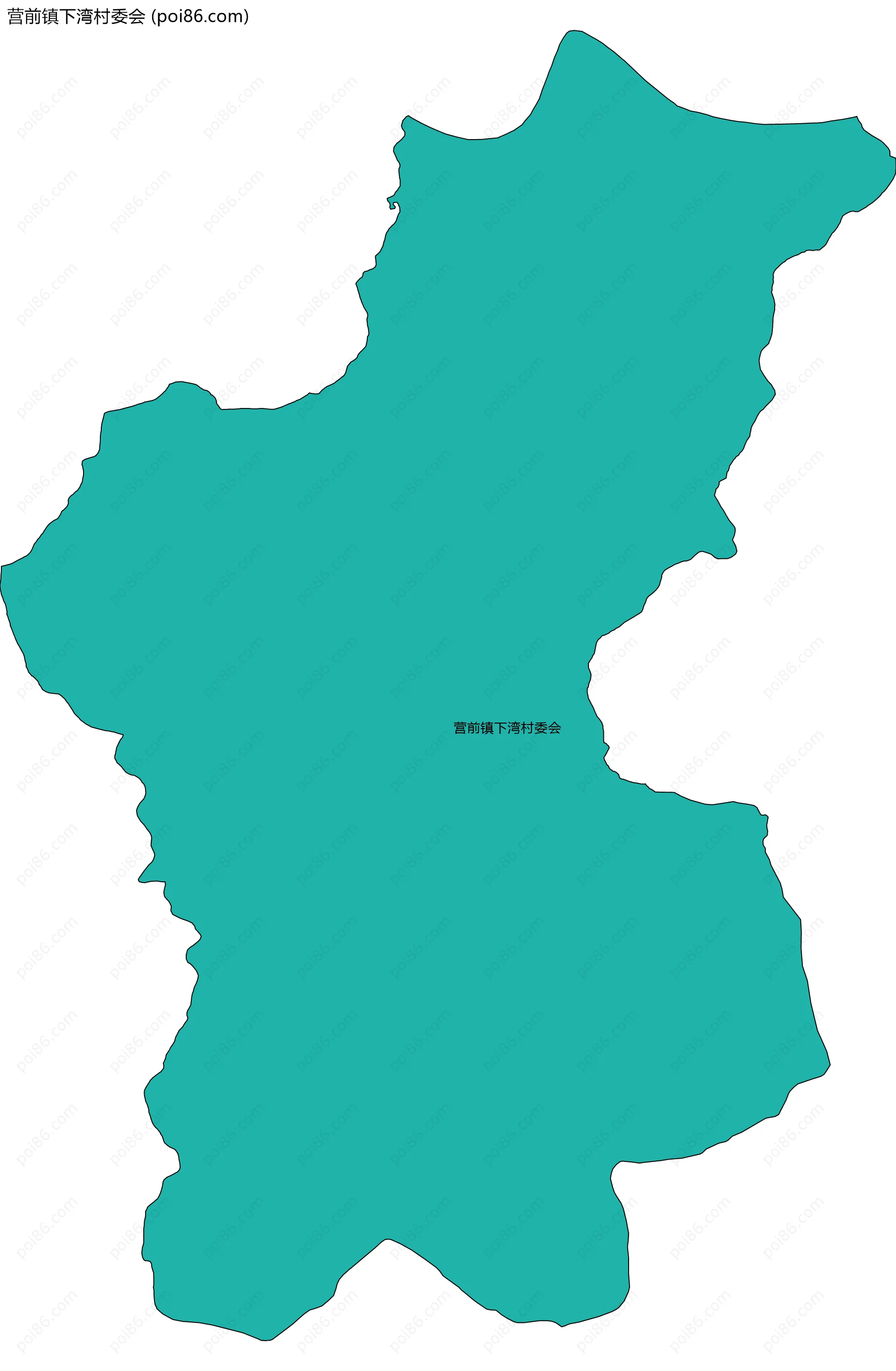 营前镇下湾村委会边界地图