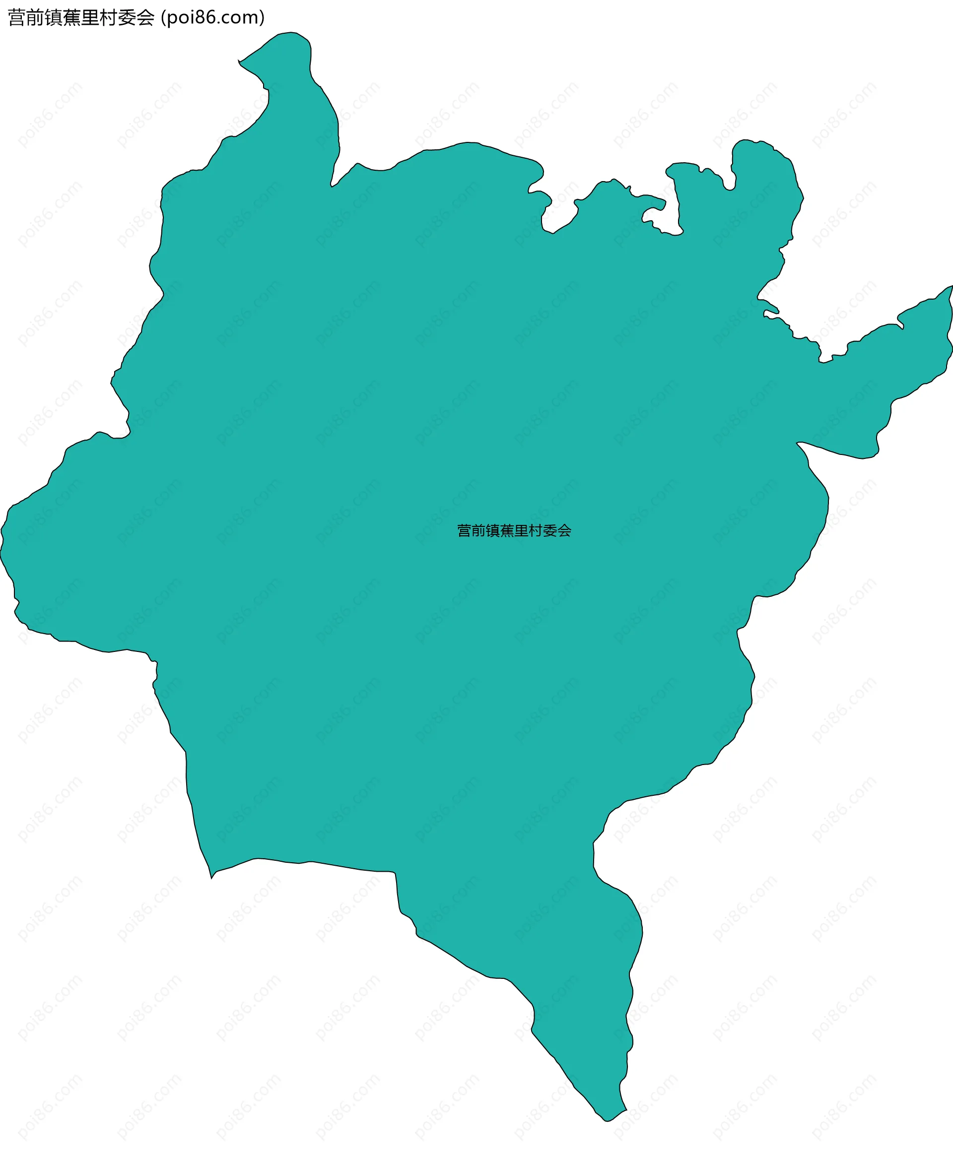 营前镇蕉里村委会边界地图