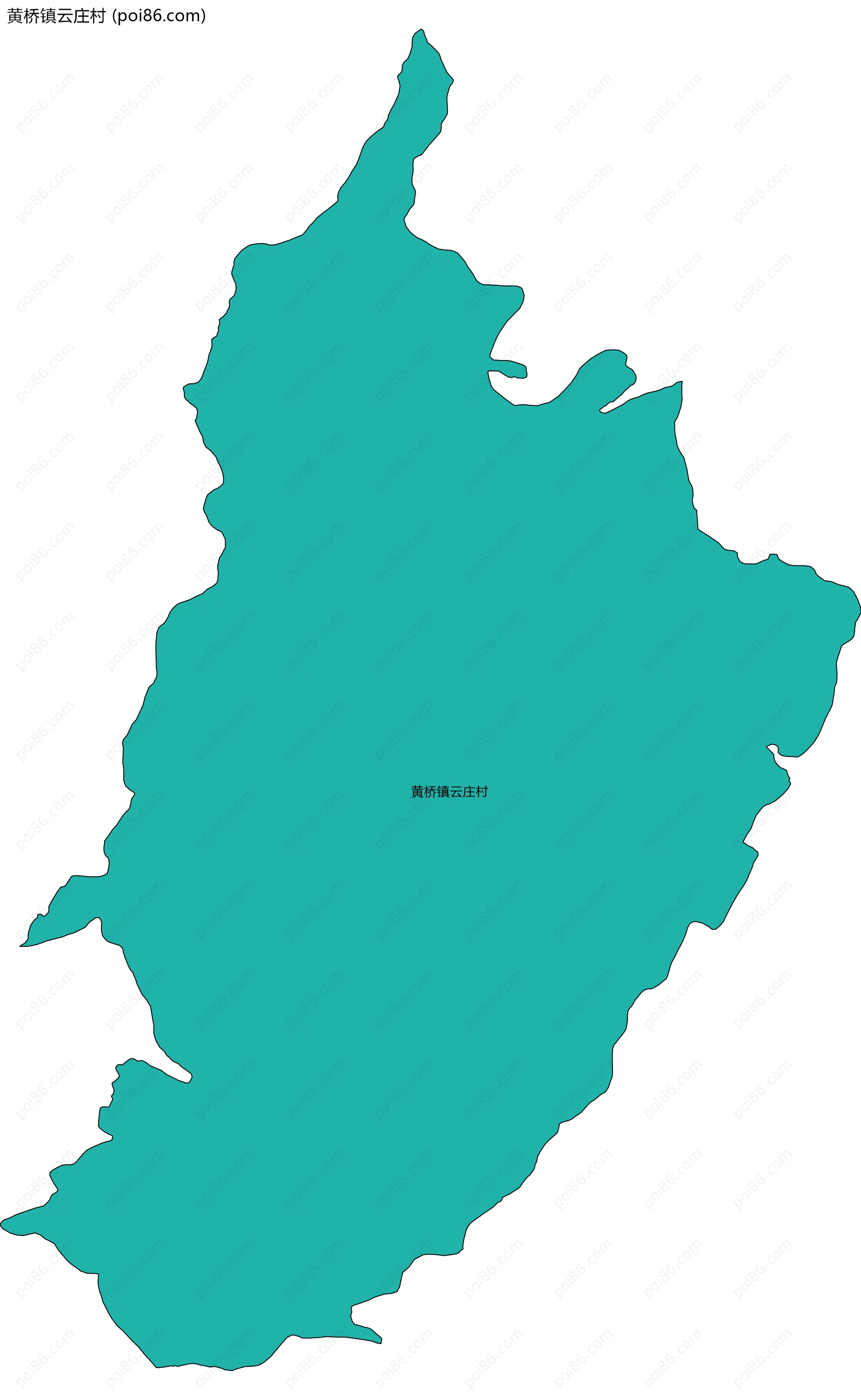 黄桥镇云庄村边界地图